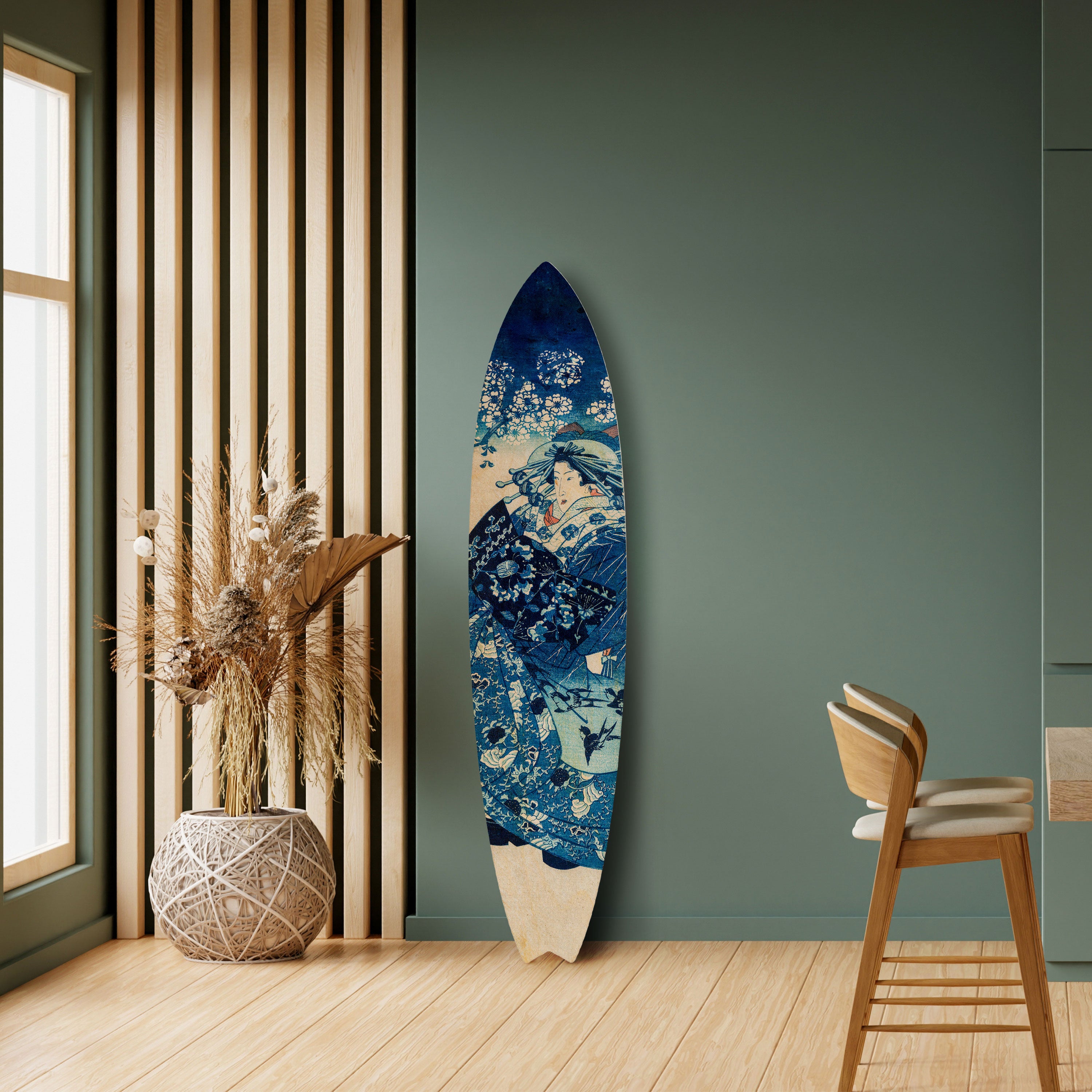 JAPANESE WOMAN Dekoracyjna deska surfingowa
