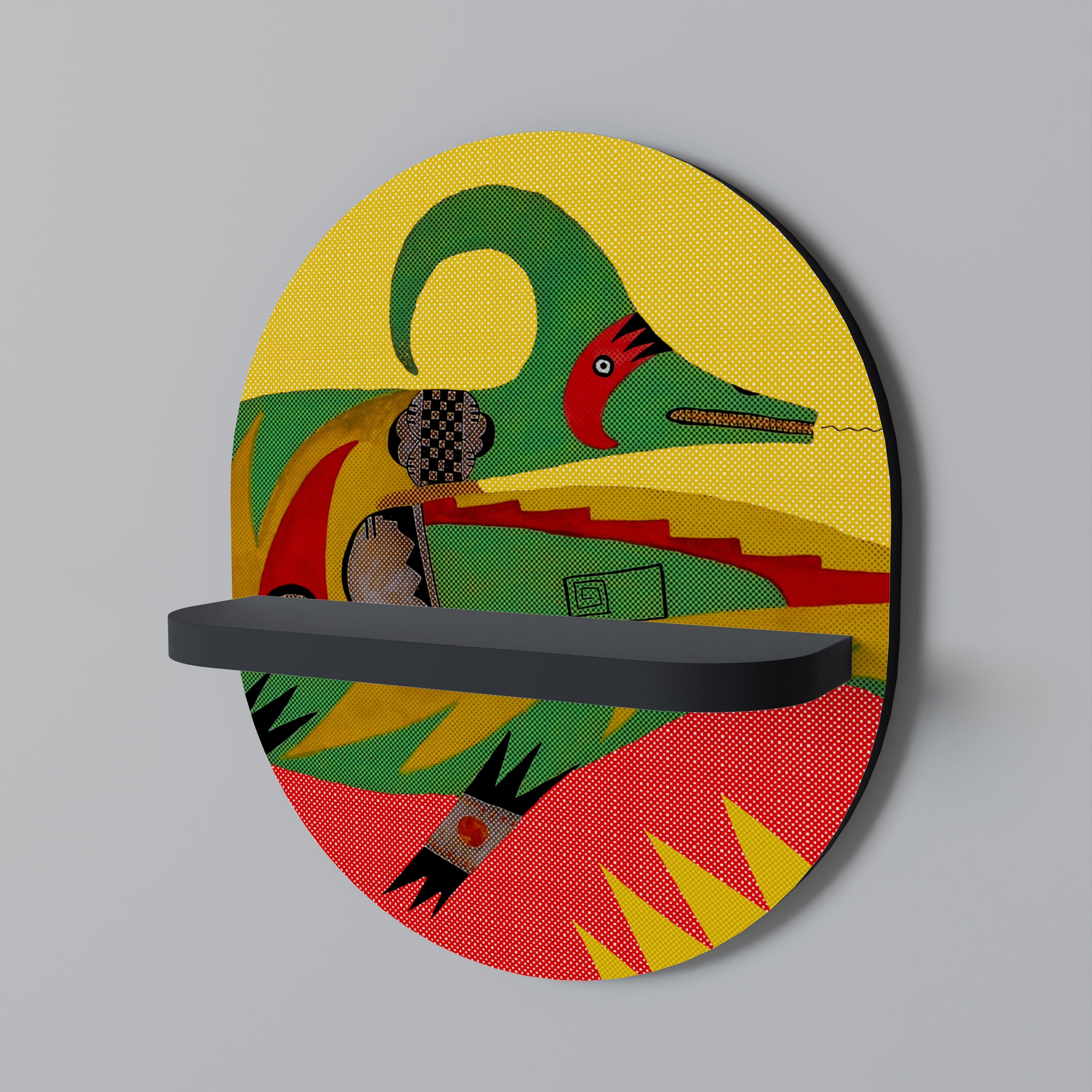 EXPRESSIVE AVANYU Półka owalna Czarna