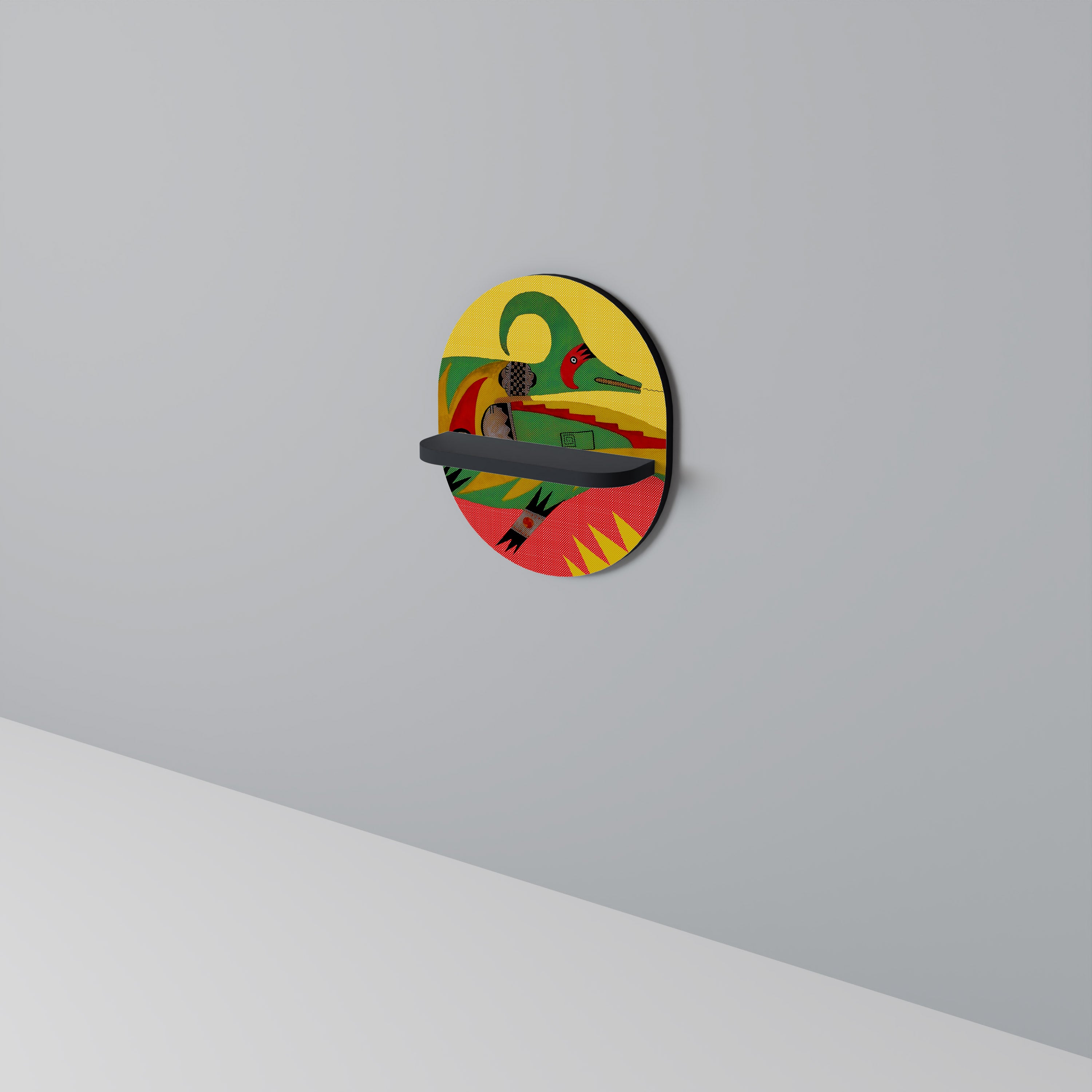 EXPRESSIVE AVANYU Półka owalna Czarna