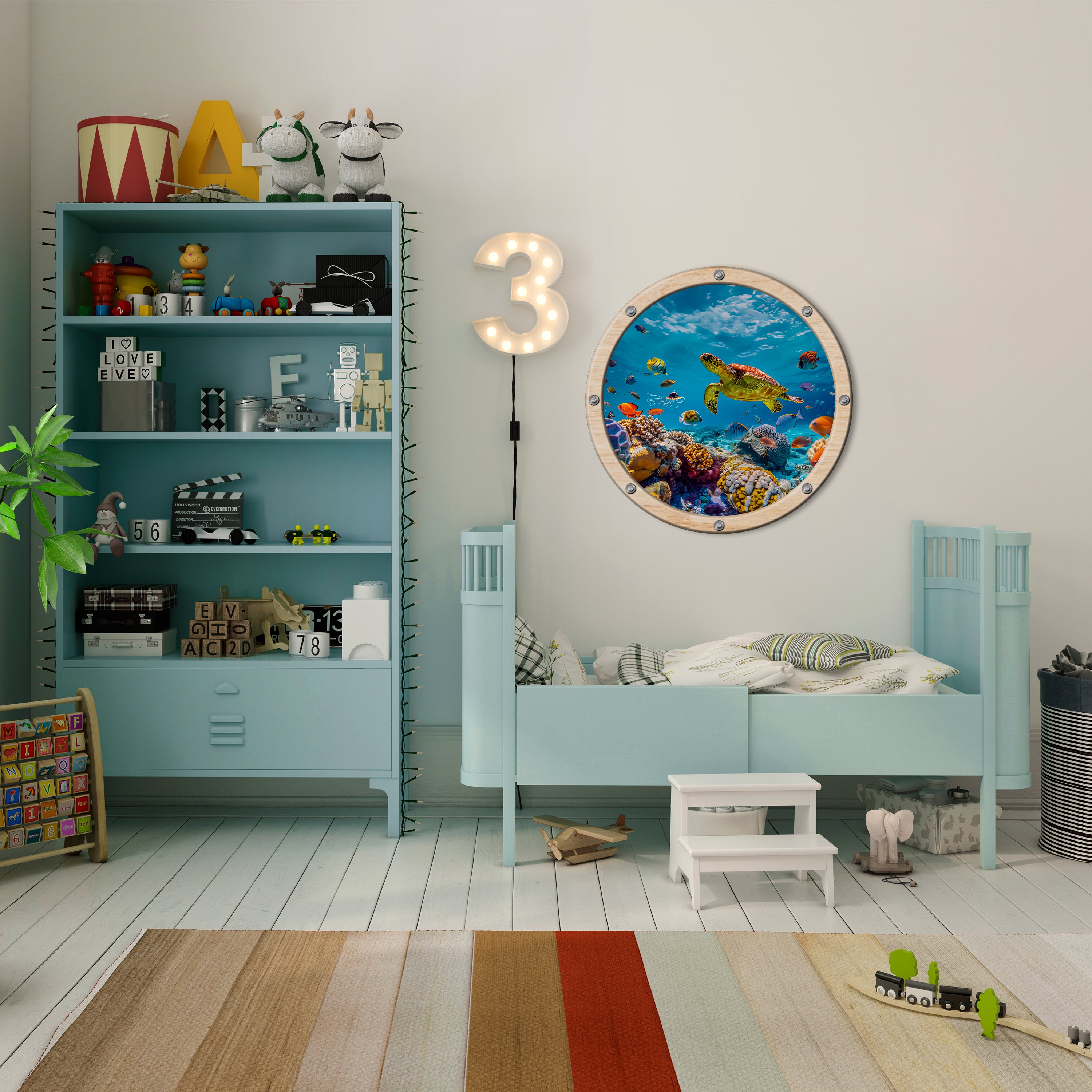 AQUA ADVENTURE Obraz okrągły