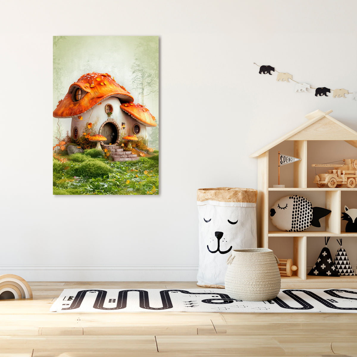 MYSTIC TOADSTOOL Pionowy obraz na płótnie