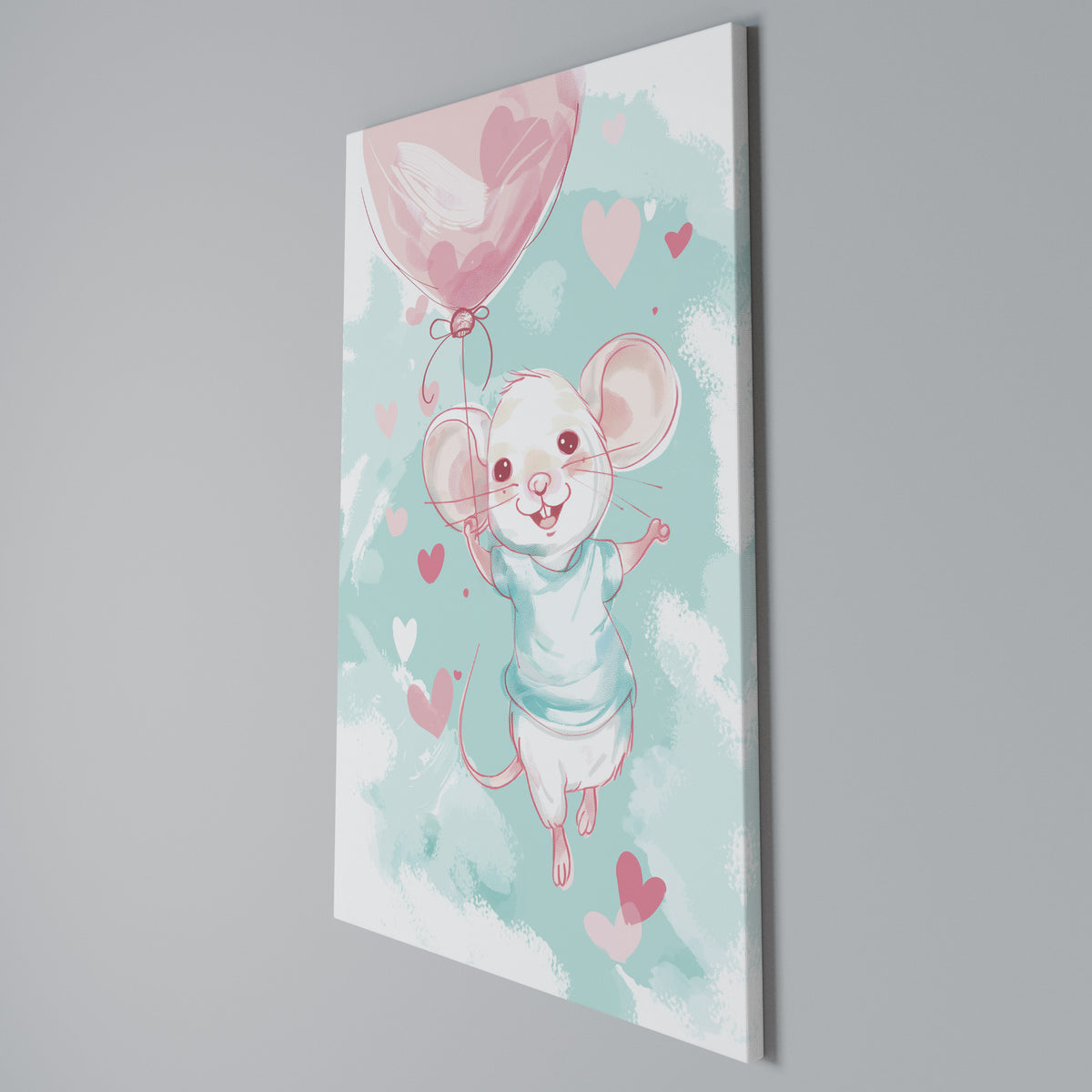 MOUSY FLOW Pionowy obraz na płótnie