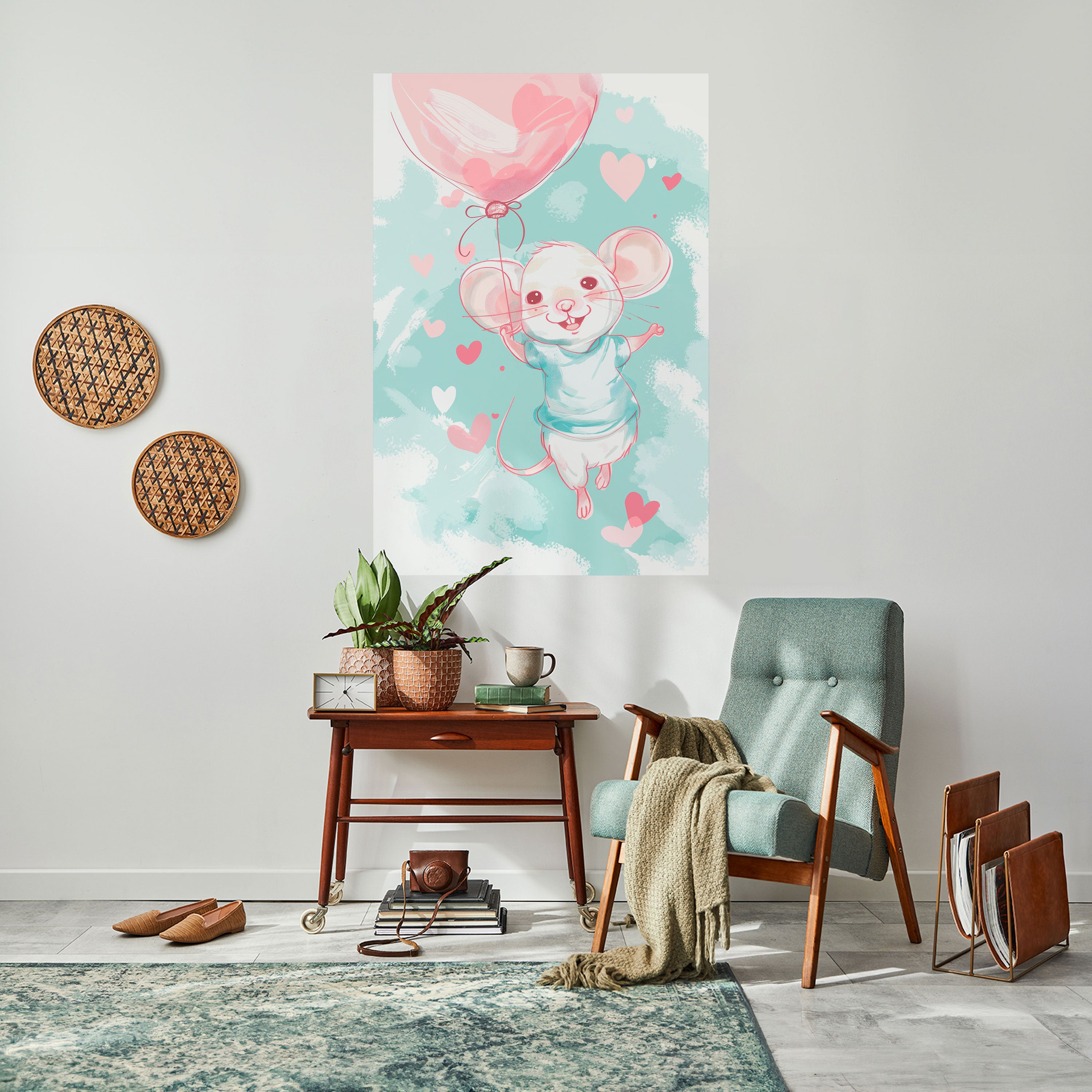 MOUSY FLOW Naklejka/Plakat pionowy