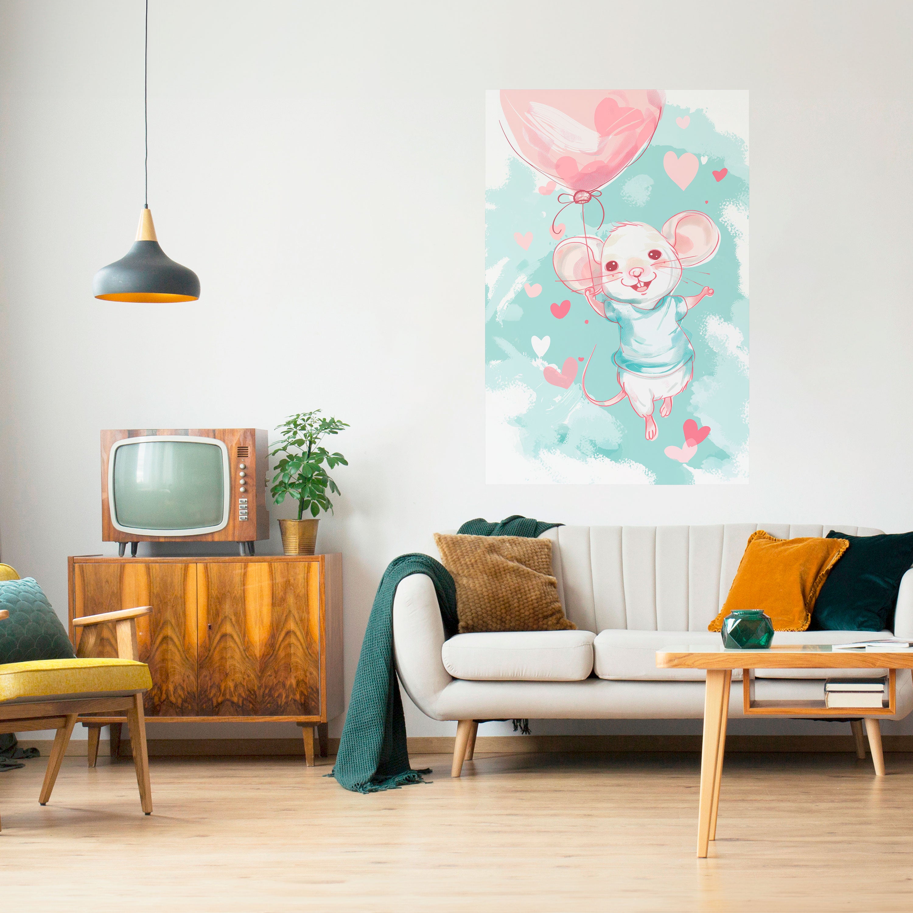 MOUSY FLOW Naklejka/Plakat pionowy