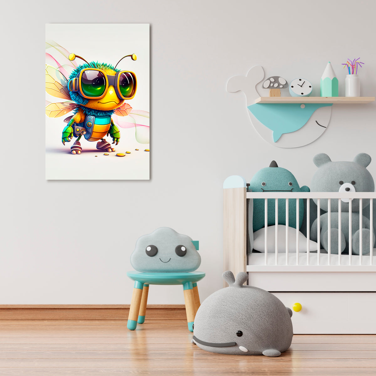 BUZZ BUDDY Pionowy obraz na płótnie