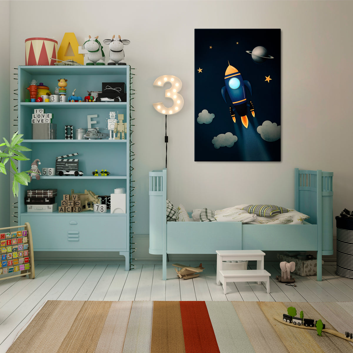 STELLAR SWING Pionowy obraz na płótnie