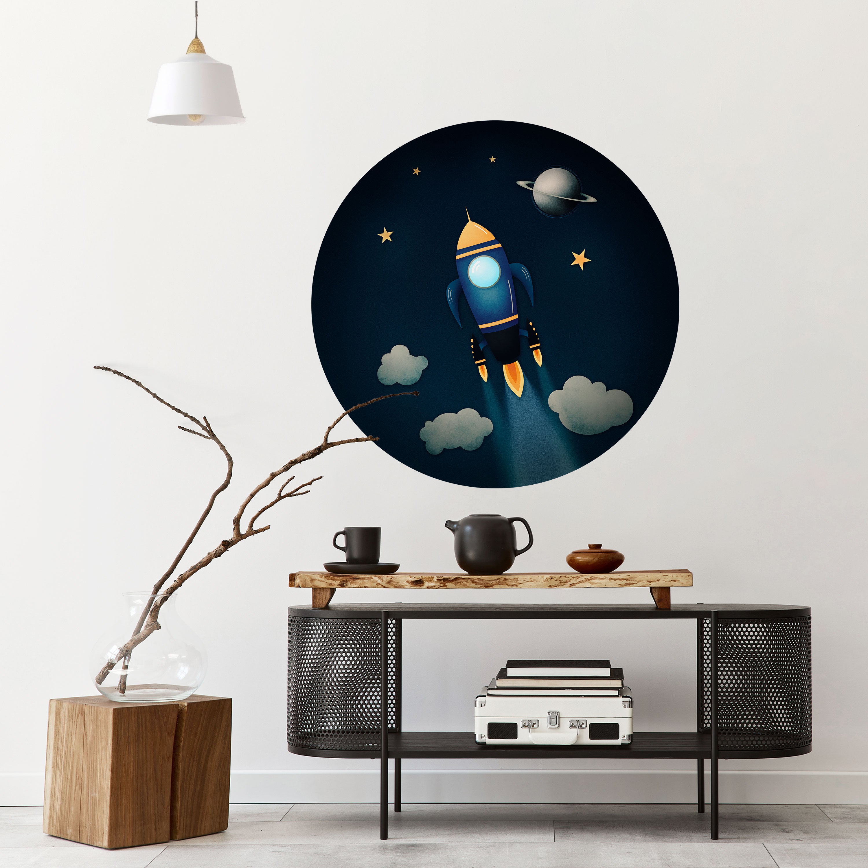 STELLAR SWING Naklejka okrągła