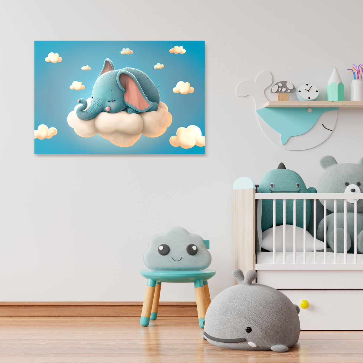ELEPHANT DREAMS Poziomy obraz na płótnie