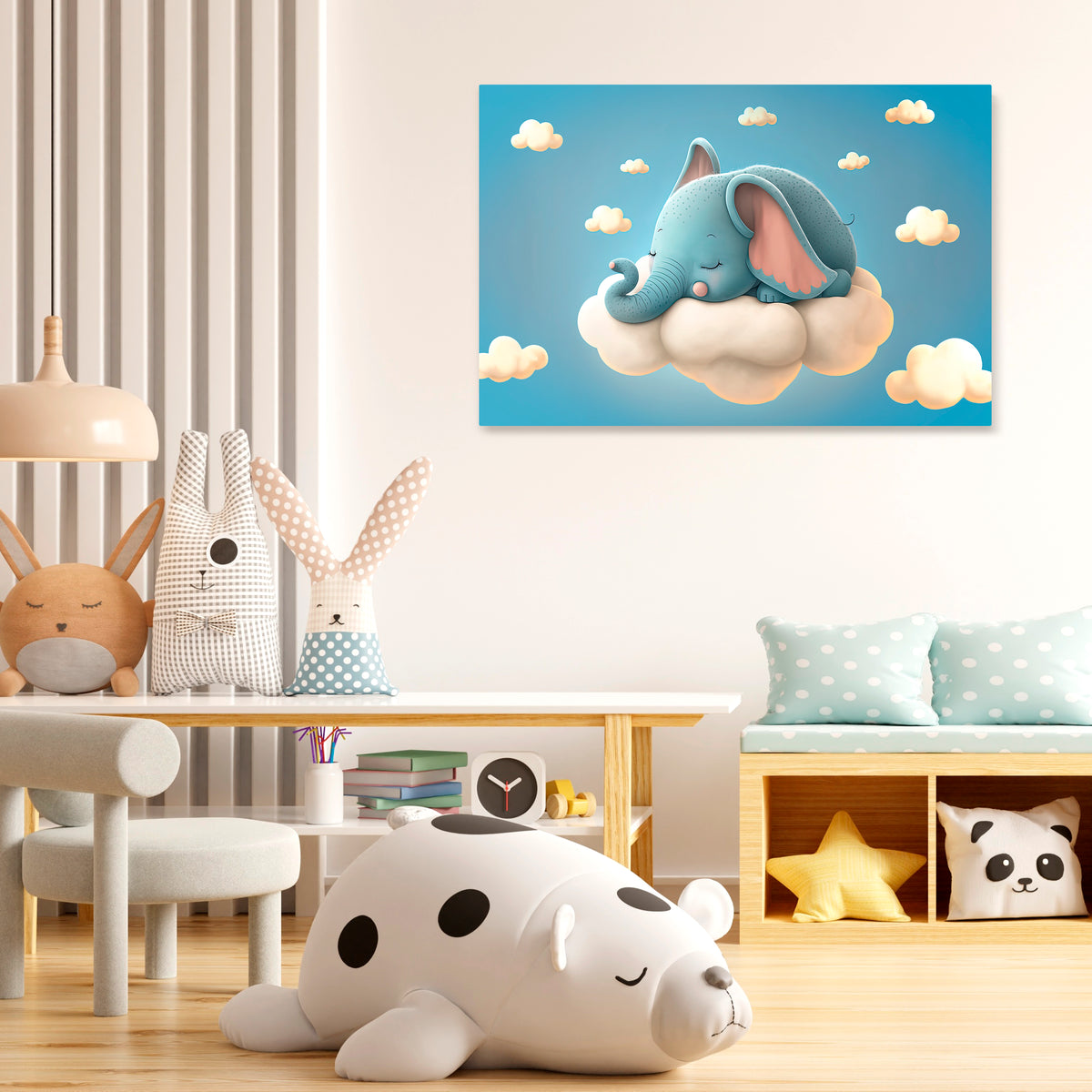ELEPHANT DREAMS Poziomy obraz na płótnie