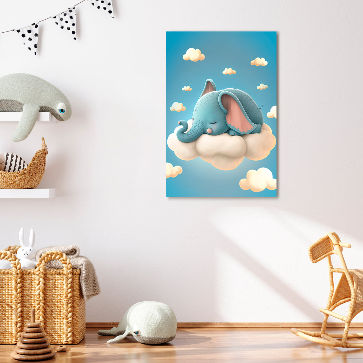 ELEPHANT DREAMS Pionowy obraz na płótnie