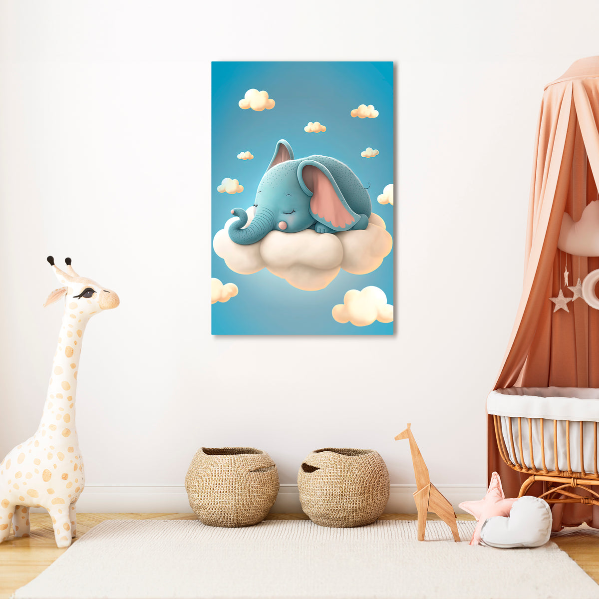 ELEPHANT DREAMS Pionowy obraz na płótnie