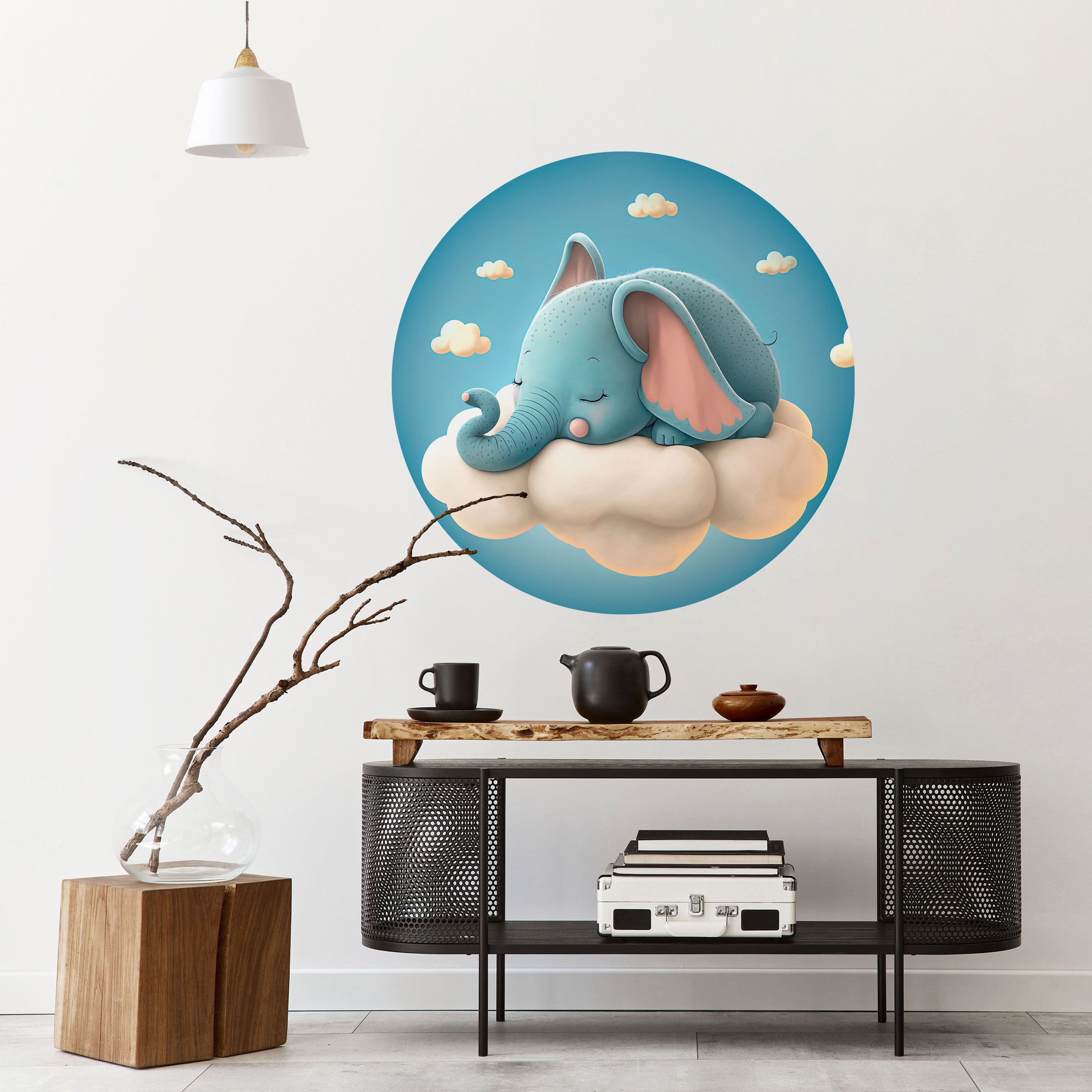 ELEPHANT DREAMS Naklejka okrągła