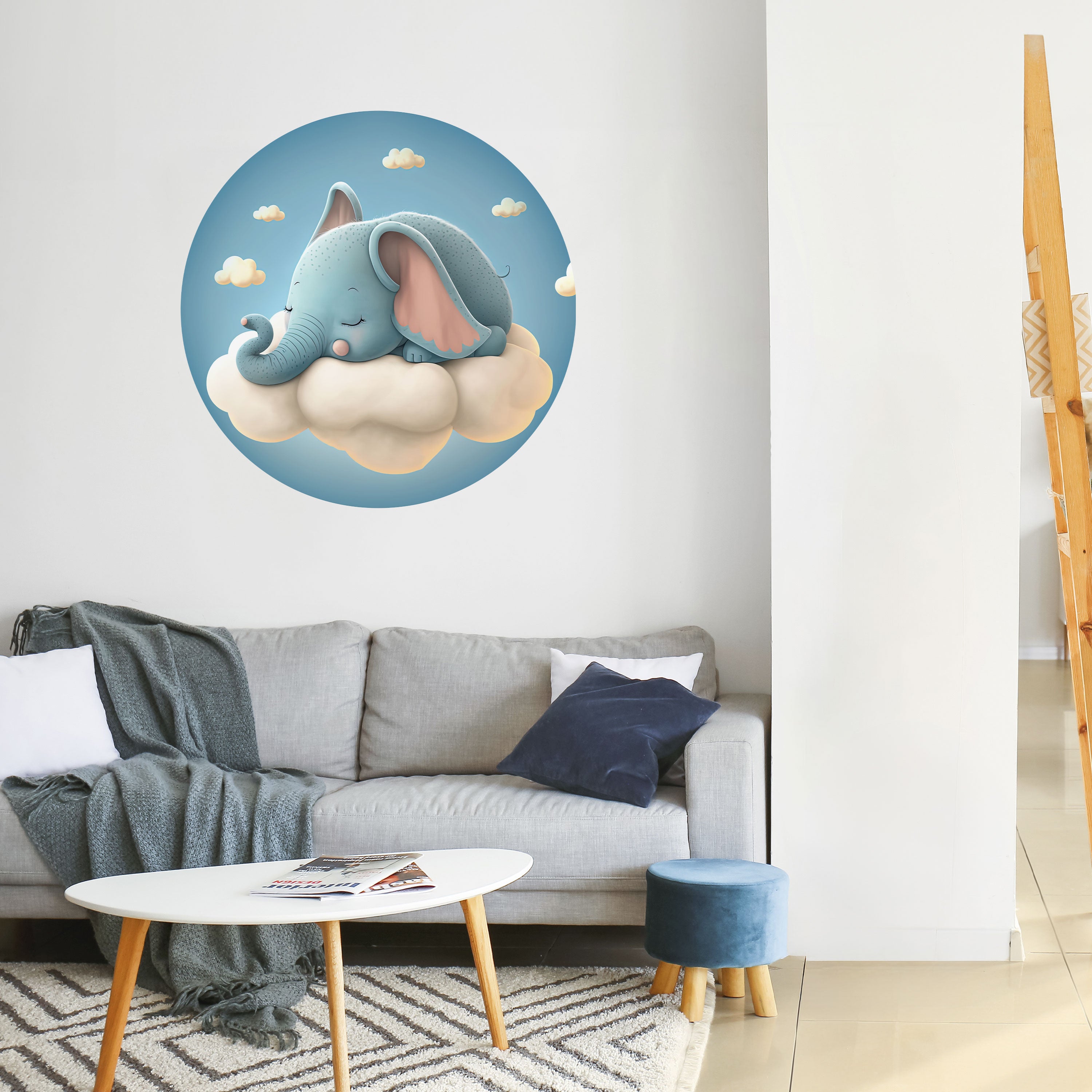 ELEPHANT DREAMS Naklejka okrągła