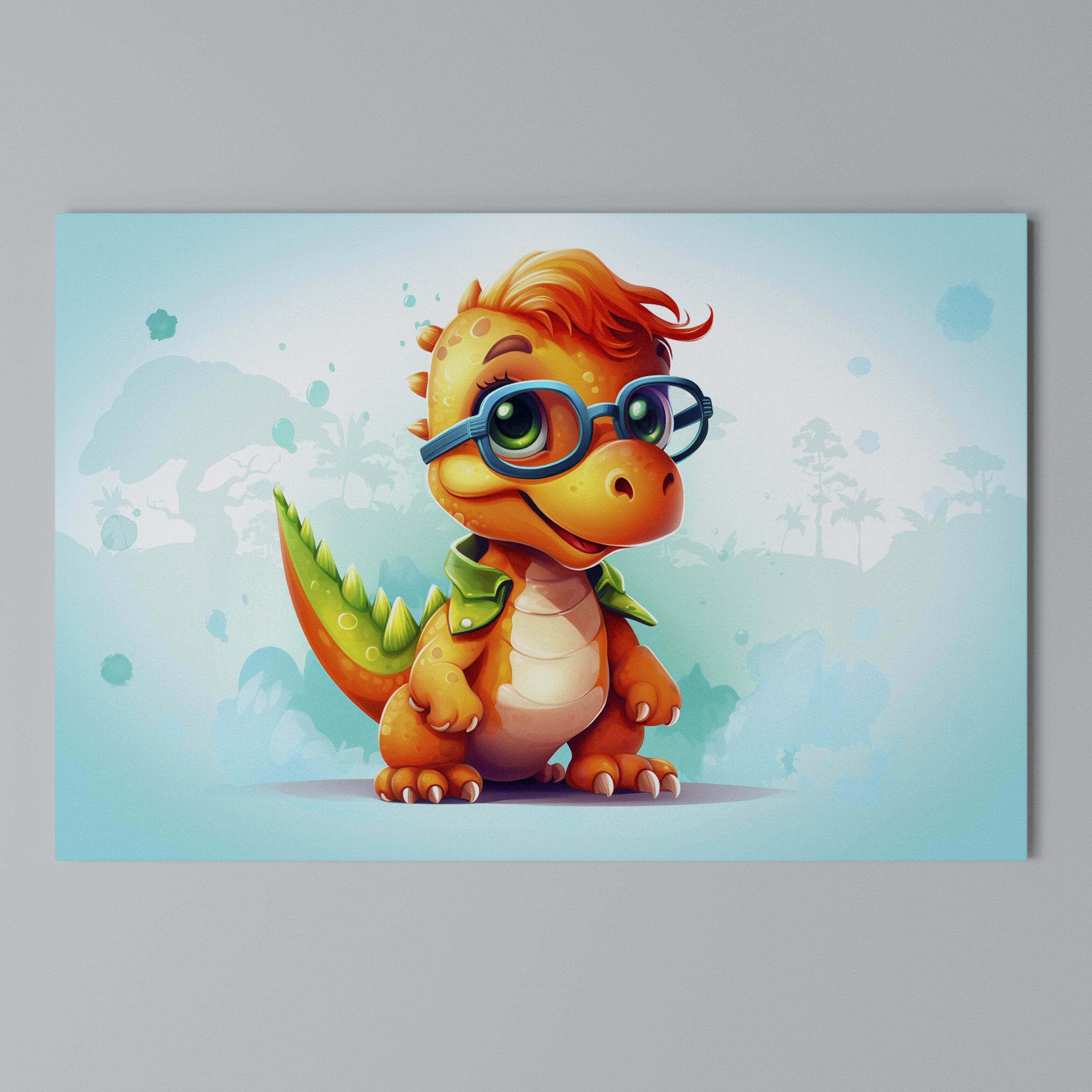KIDDOSAURUS REX Poziomy obraz na płótnie