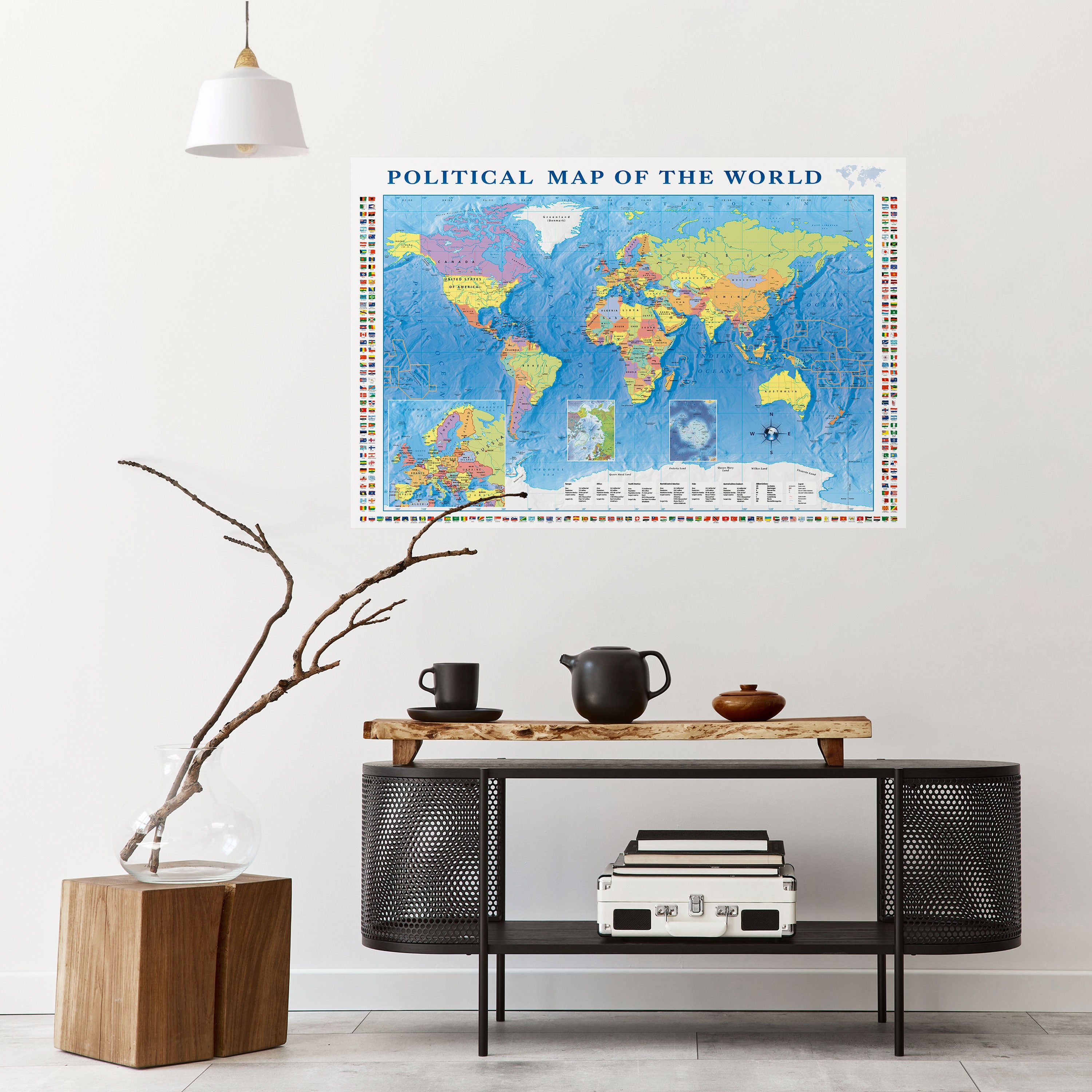 BORDERS AND BEYOND Naklejka/Plakat poziomy