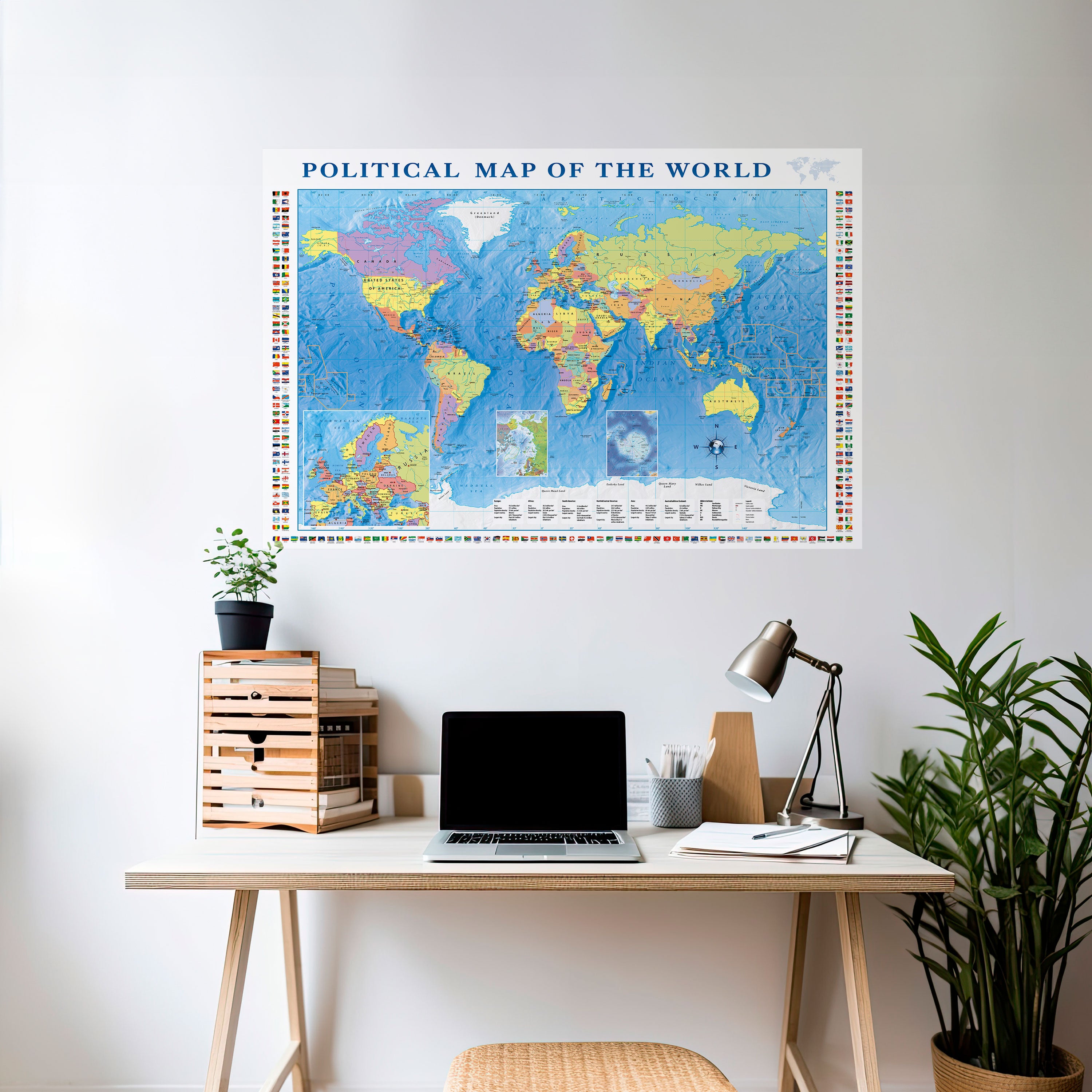 BORDERS AND BEYOND Naklejka/Plakat poziomy