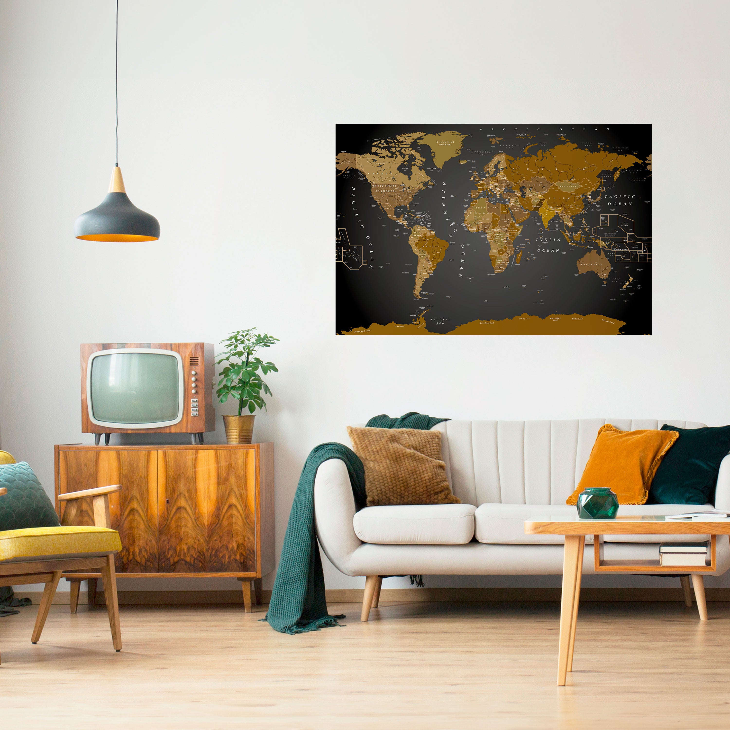 GLOBAL HARMONY MAP Naklejka/Plakat poziomy