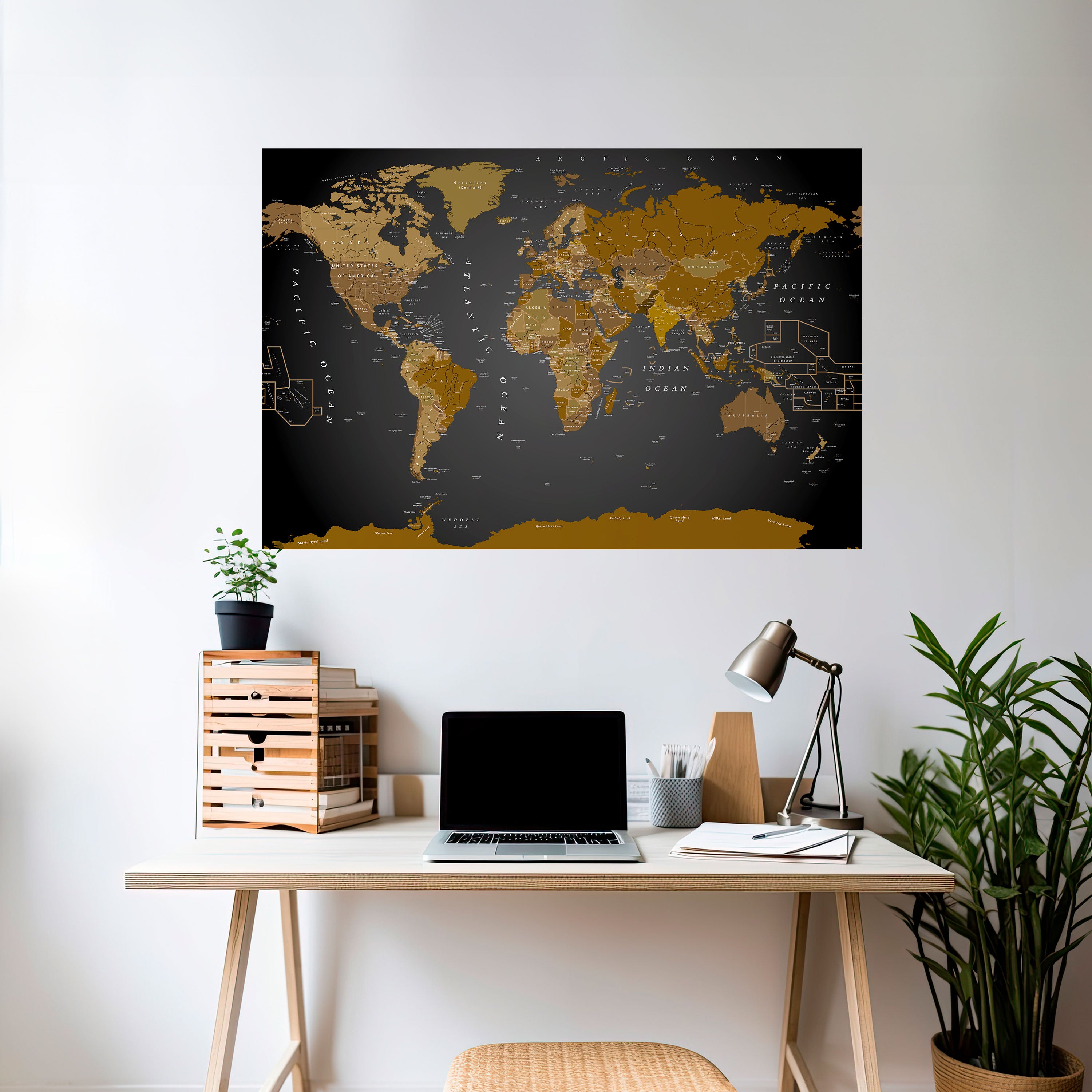 GLOBAL HARMONY MAP Naklejka/Plakat poziomy