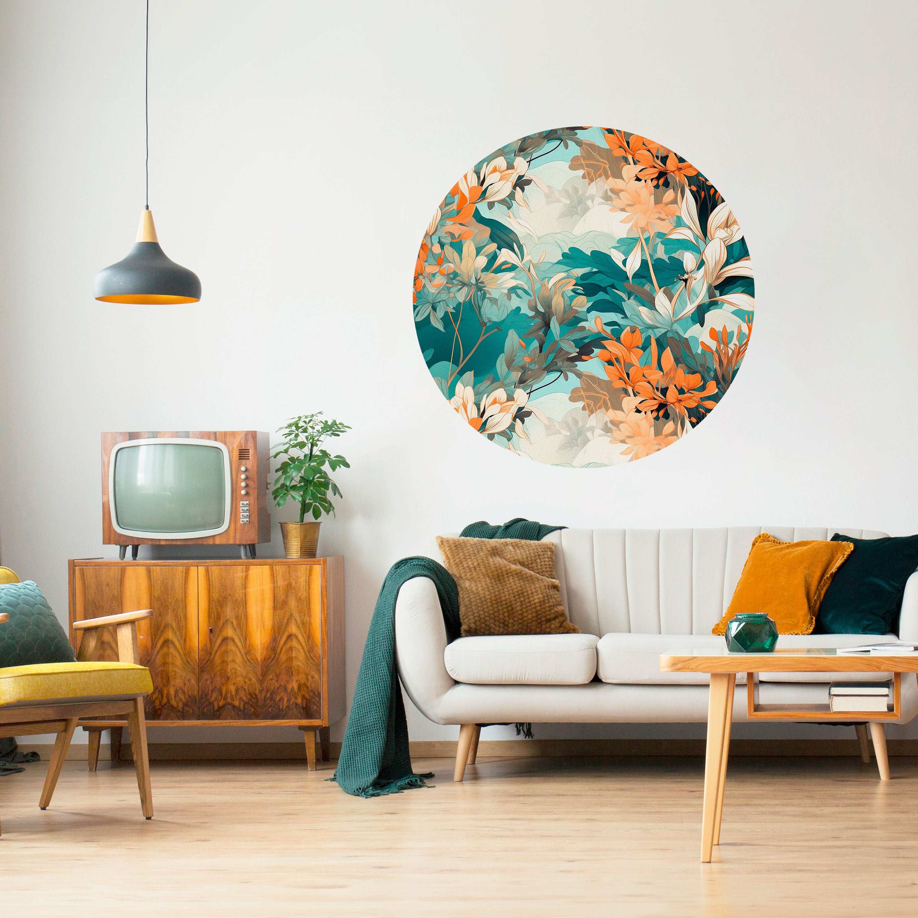 BLOOM BALLET Naklejka okrągła