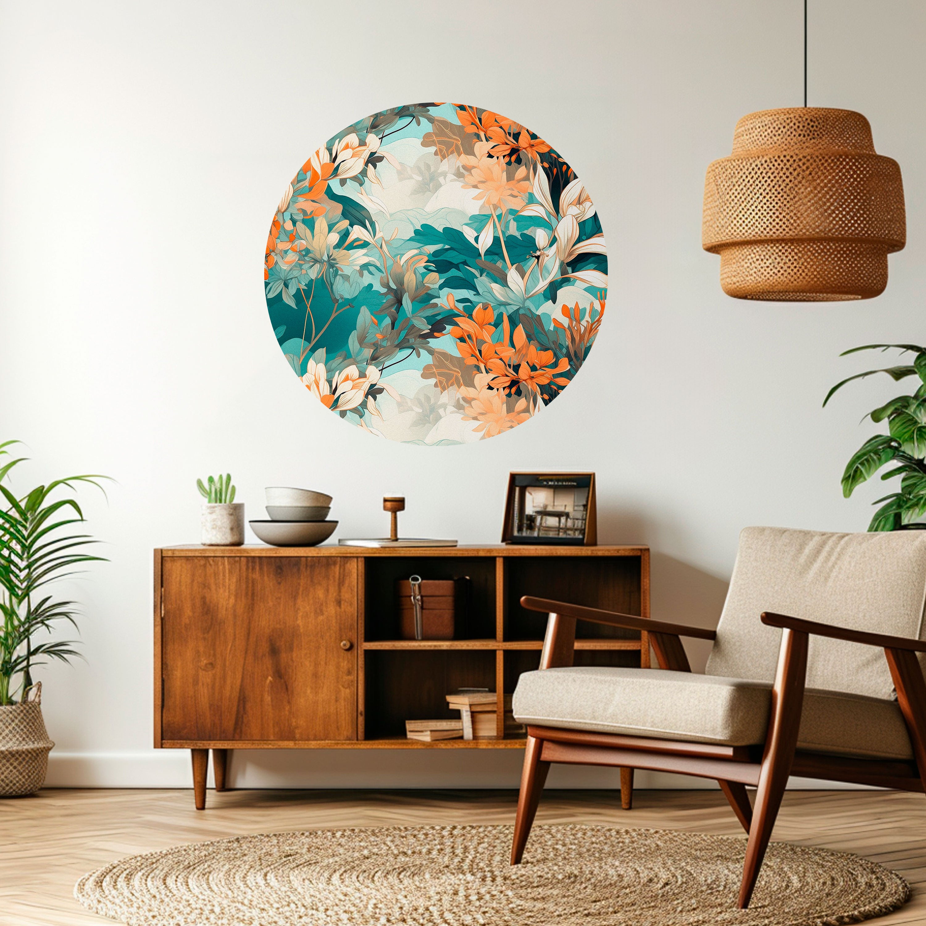 BLOOM BALLET Naklejka okrągła