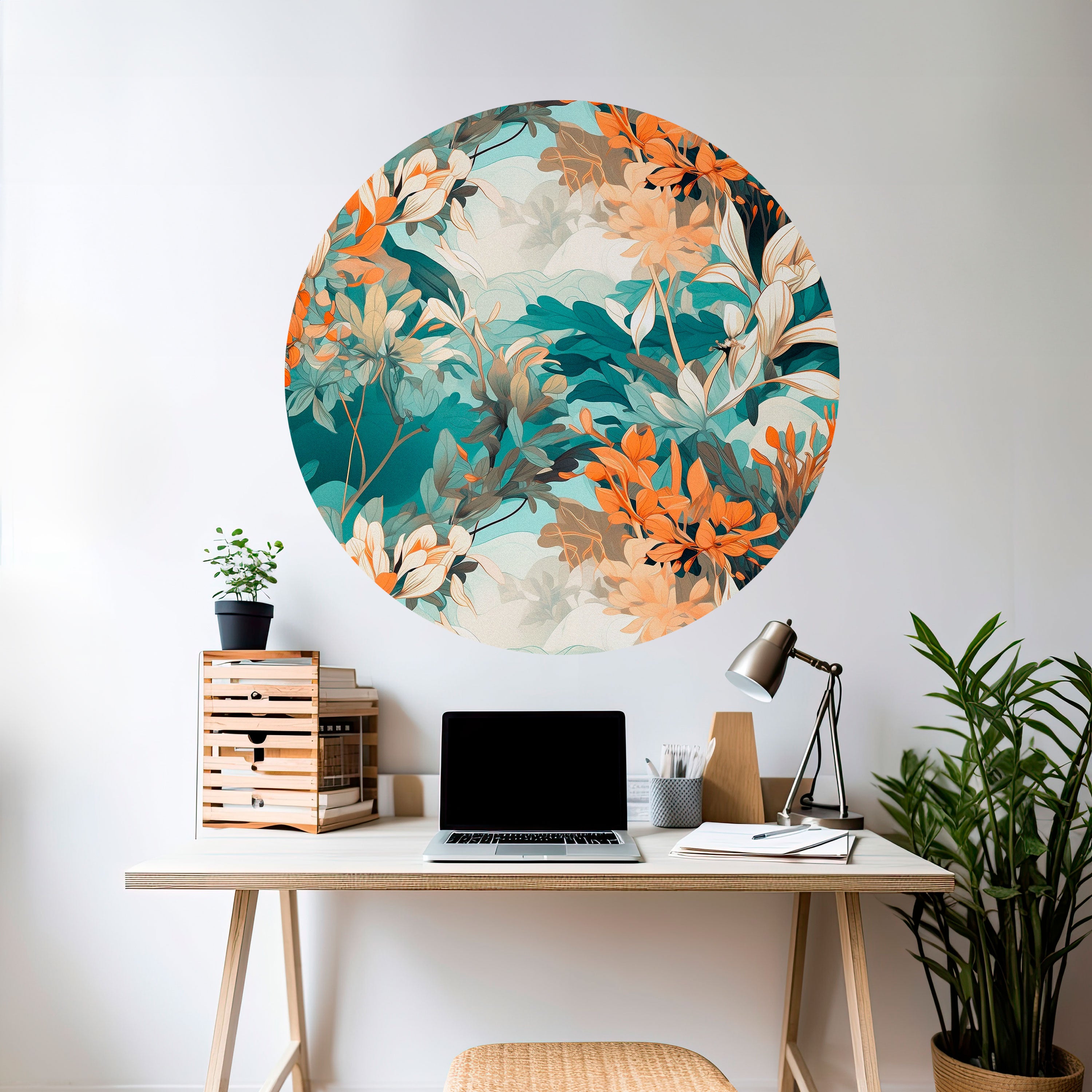 BLOOM BALLET Naklejka okrągła