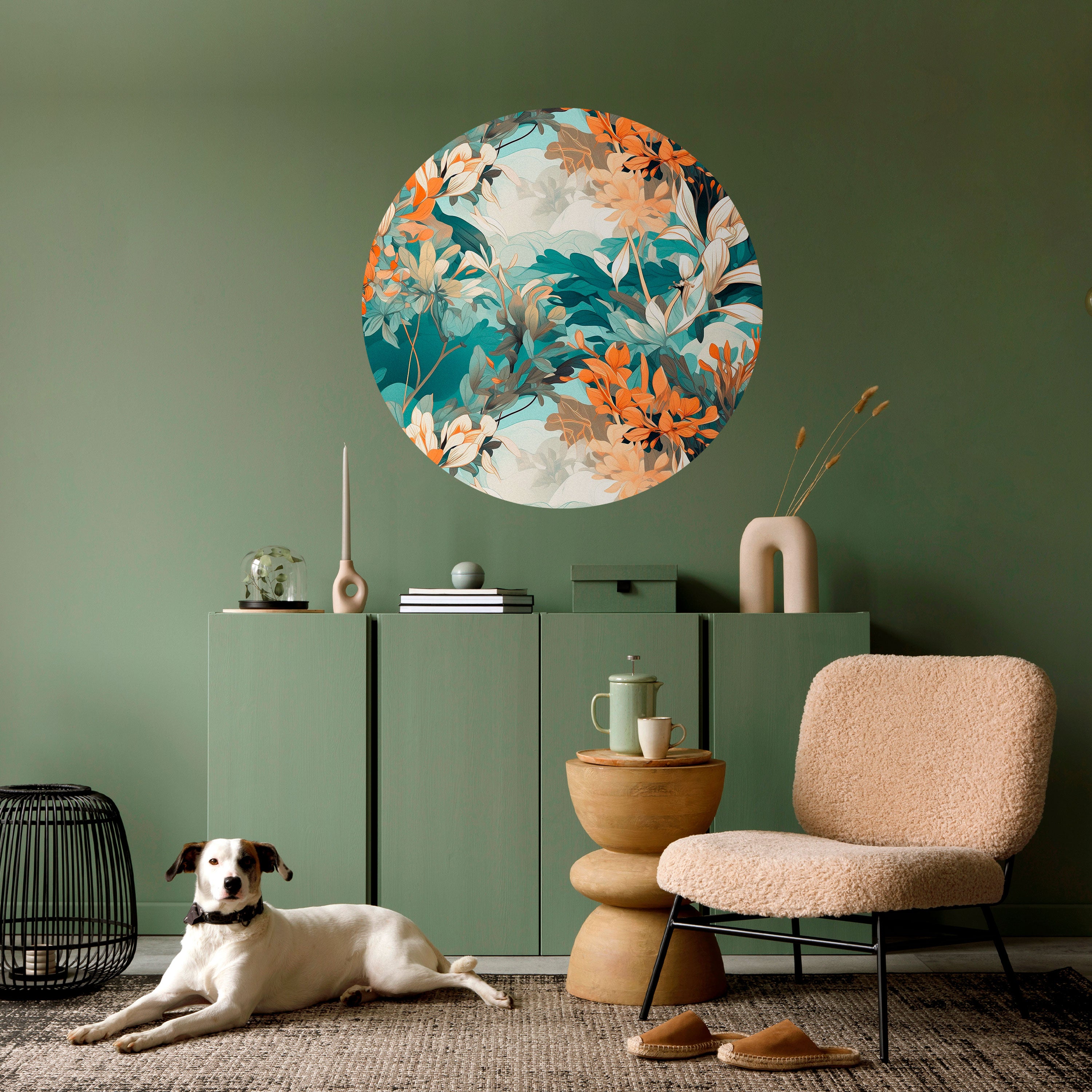 BLOOM BALLET Naklejka okrągła