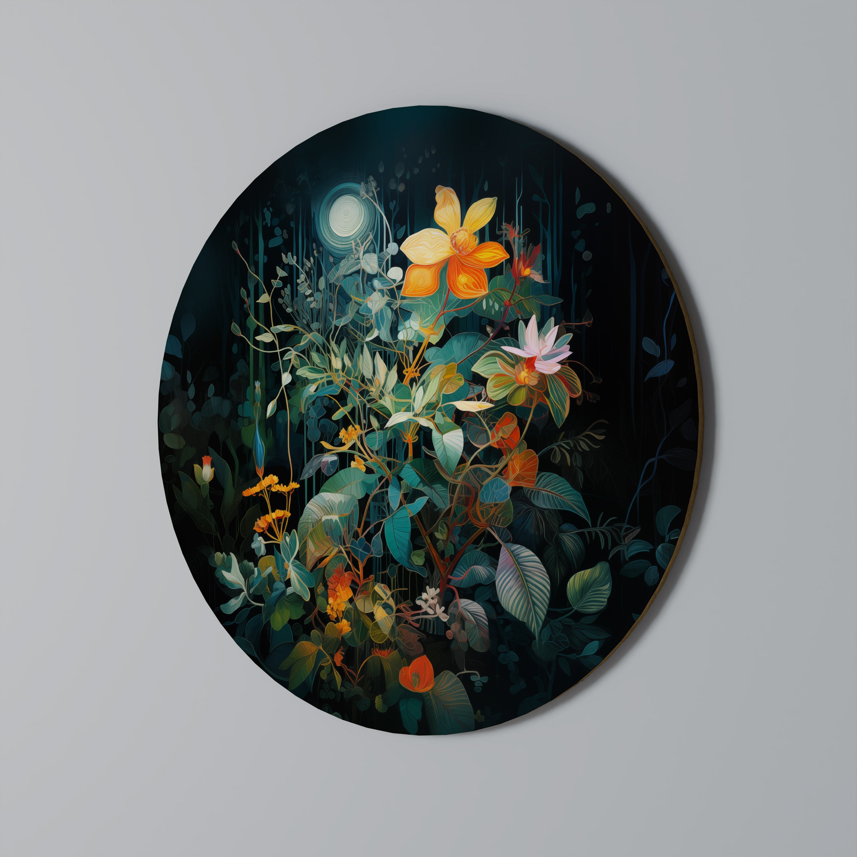NOCTURNAL FLOWERS Obraz okrągły