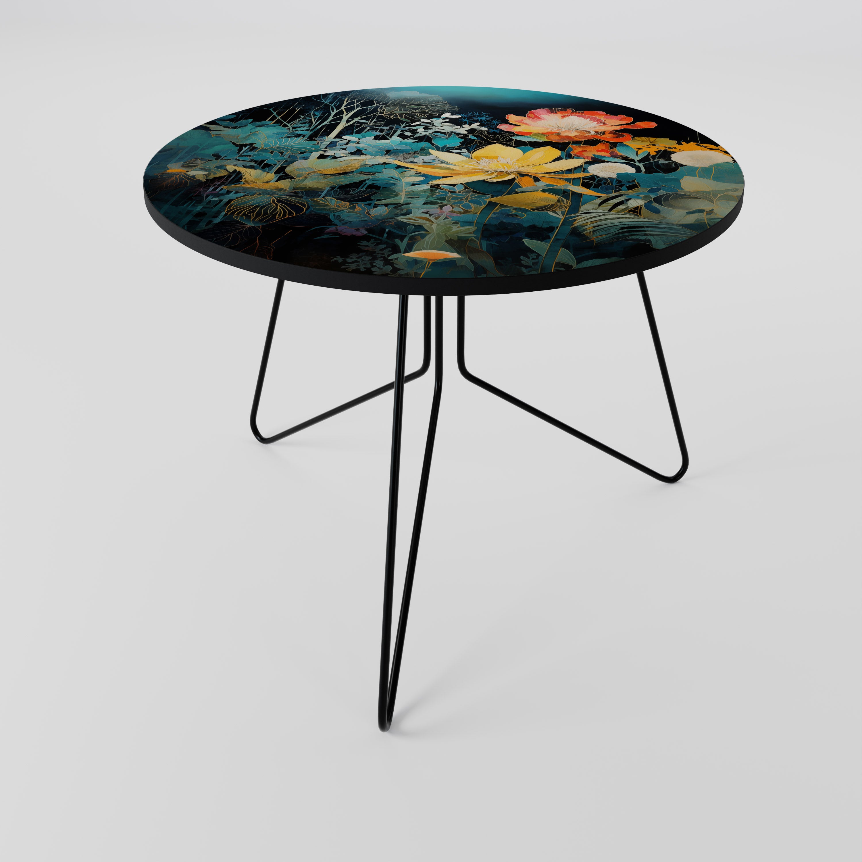 MIDNIGHT FLOWERS Stolik kawowy duży