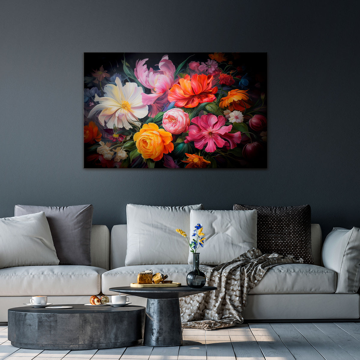 EPHEMERAL BOUQUET Poziomy obraz na płótnie