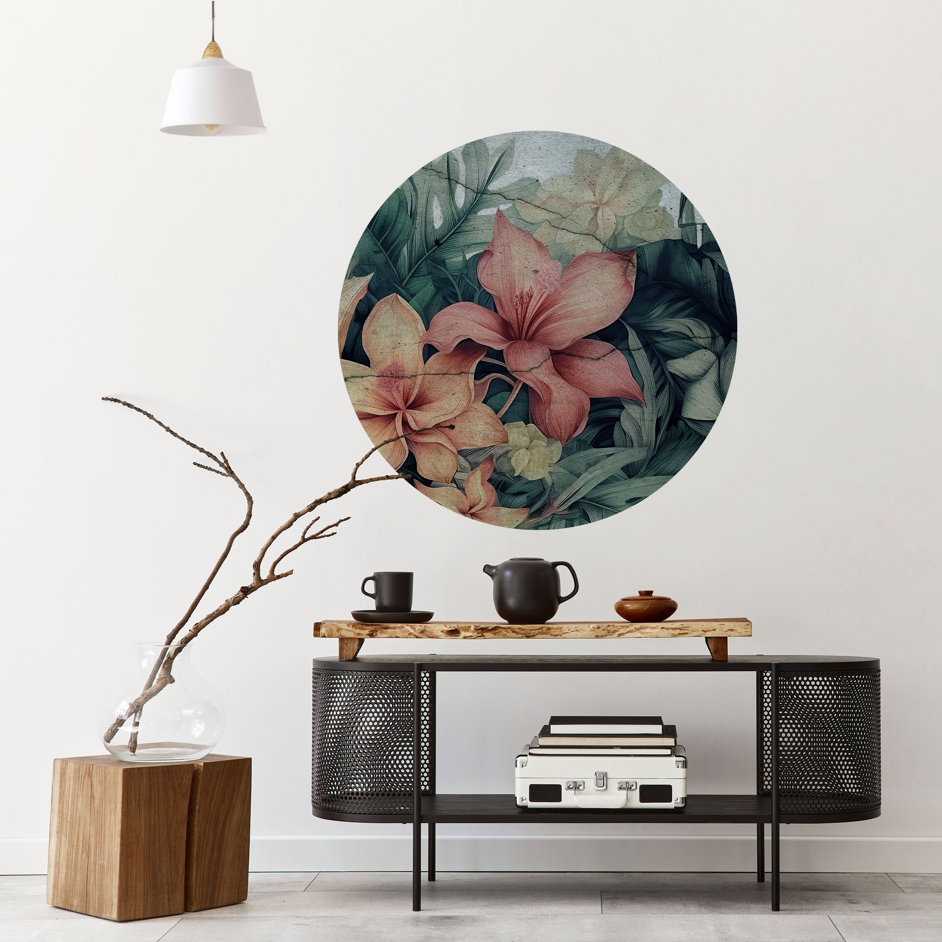 HEAVENLY BLOOM Naklejka okrągła