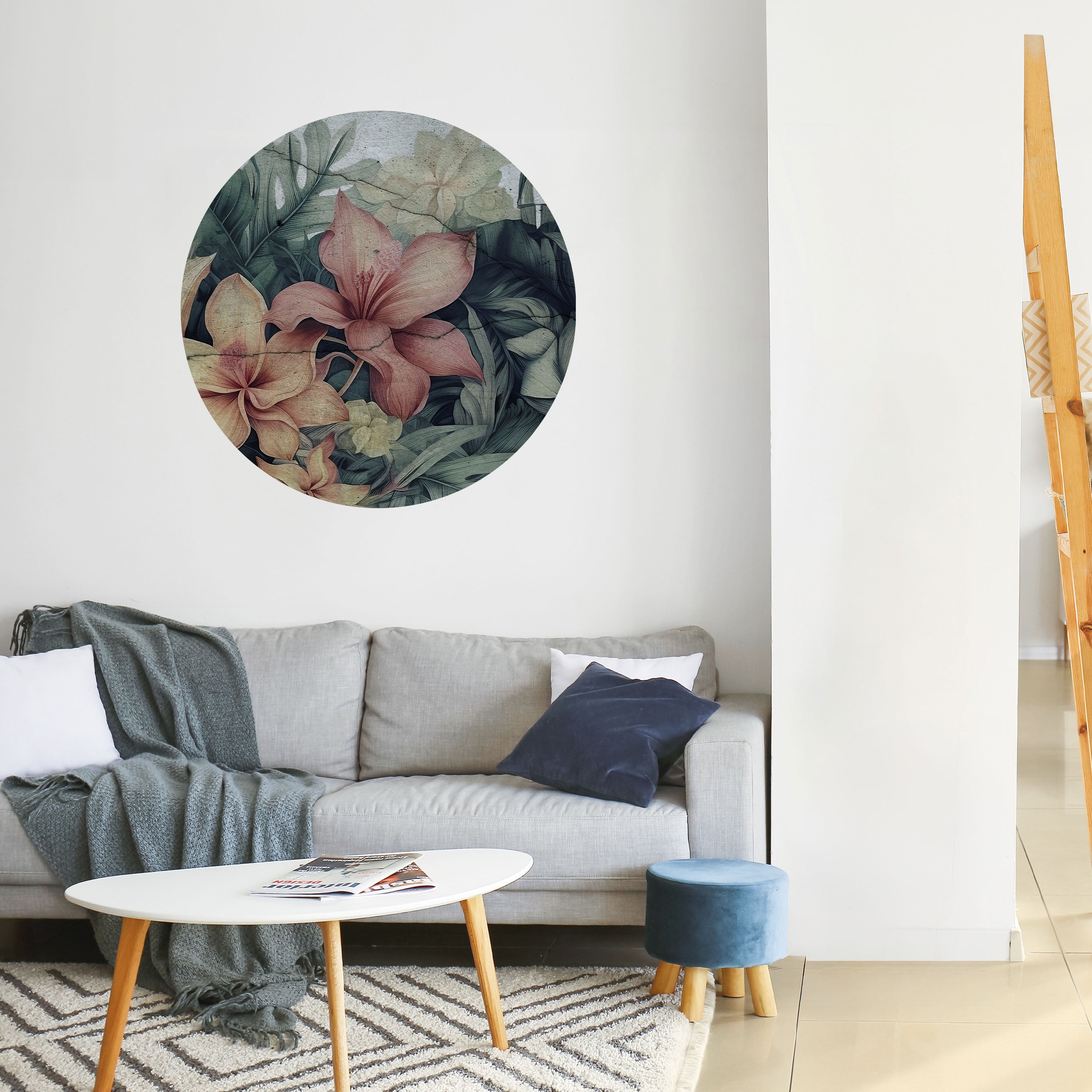 HEAVENLY BLOOM Naklejka okrągła