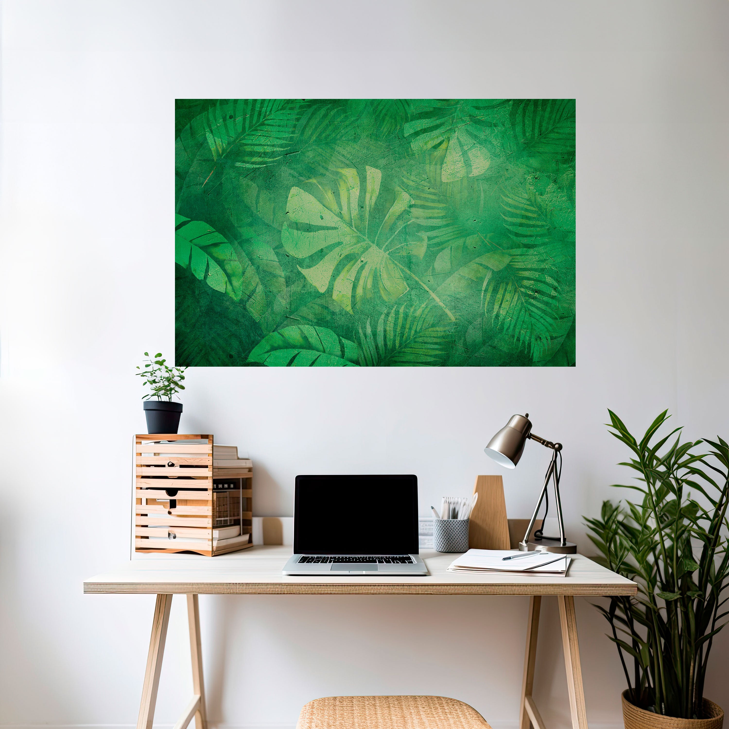 SUBTLE GREEN SYMPHONY Naklejka/Plakat poziomy
