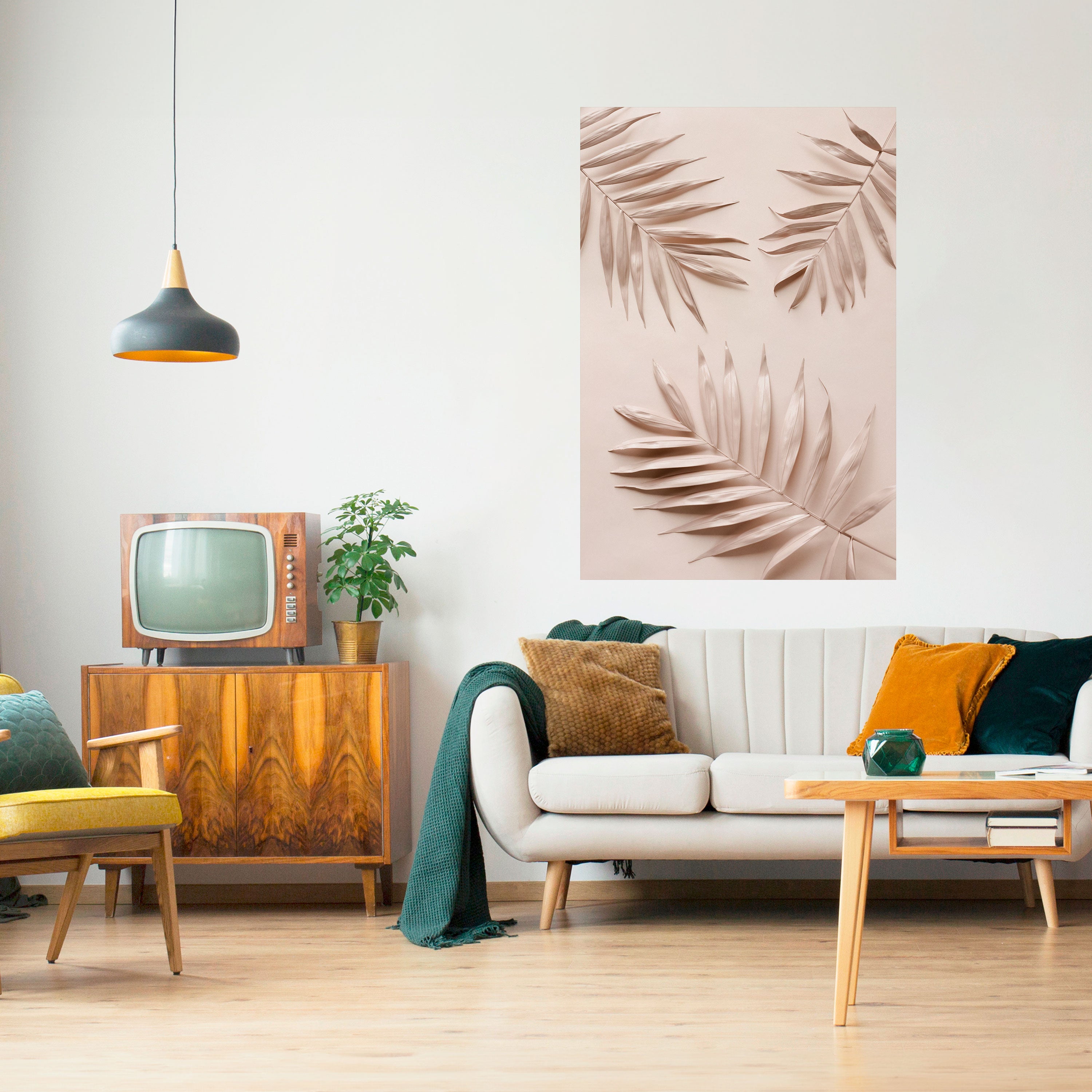 PINK PALM DREAMS Naklejka/Plakat pionowy