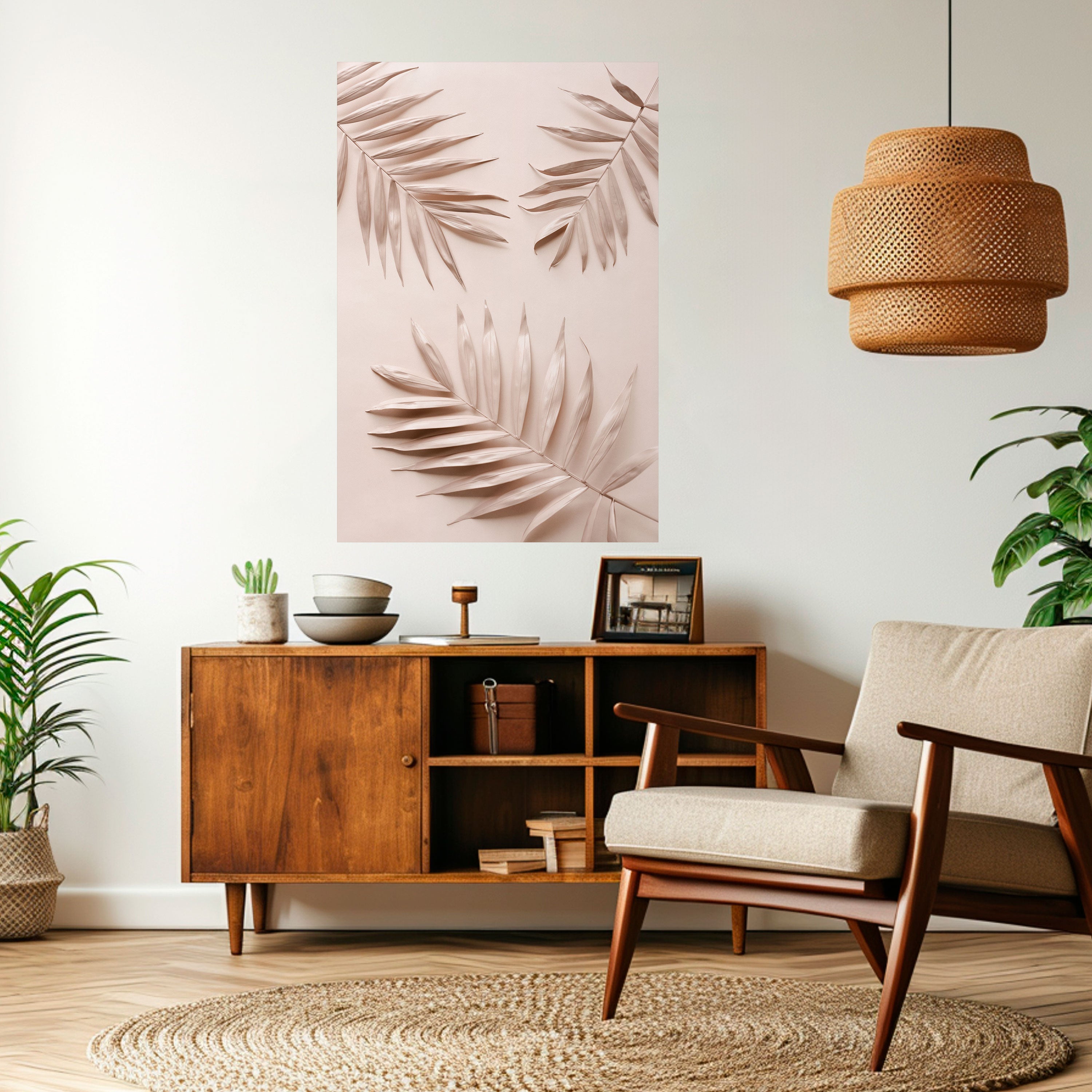 PINK PALM DREAMS Naklejka/Plakat pionowy