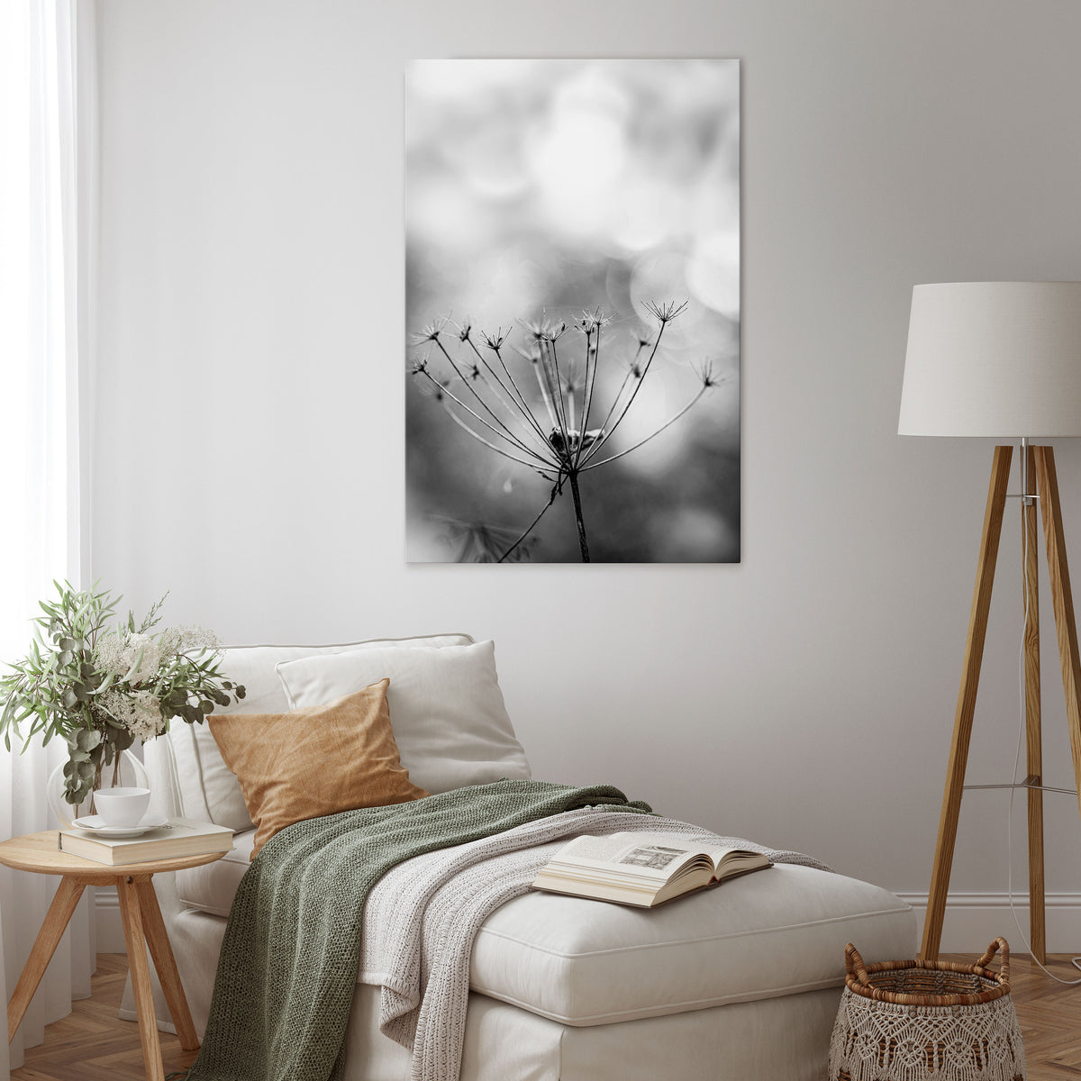 MINIMALIST BLOOM Pionowy obraz na płótnie