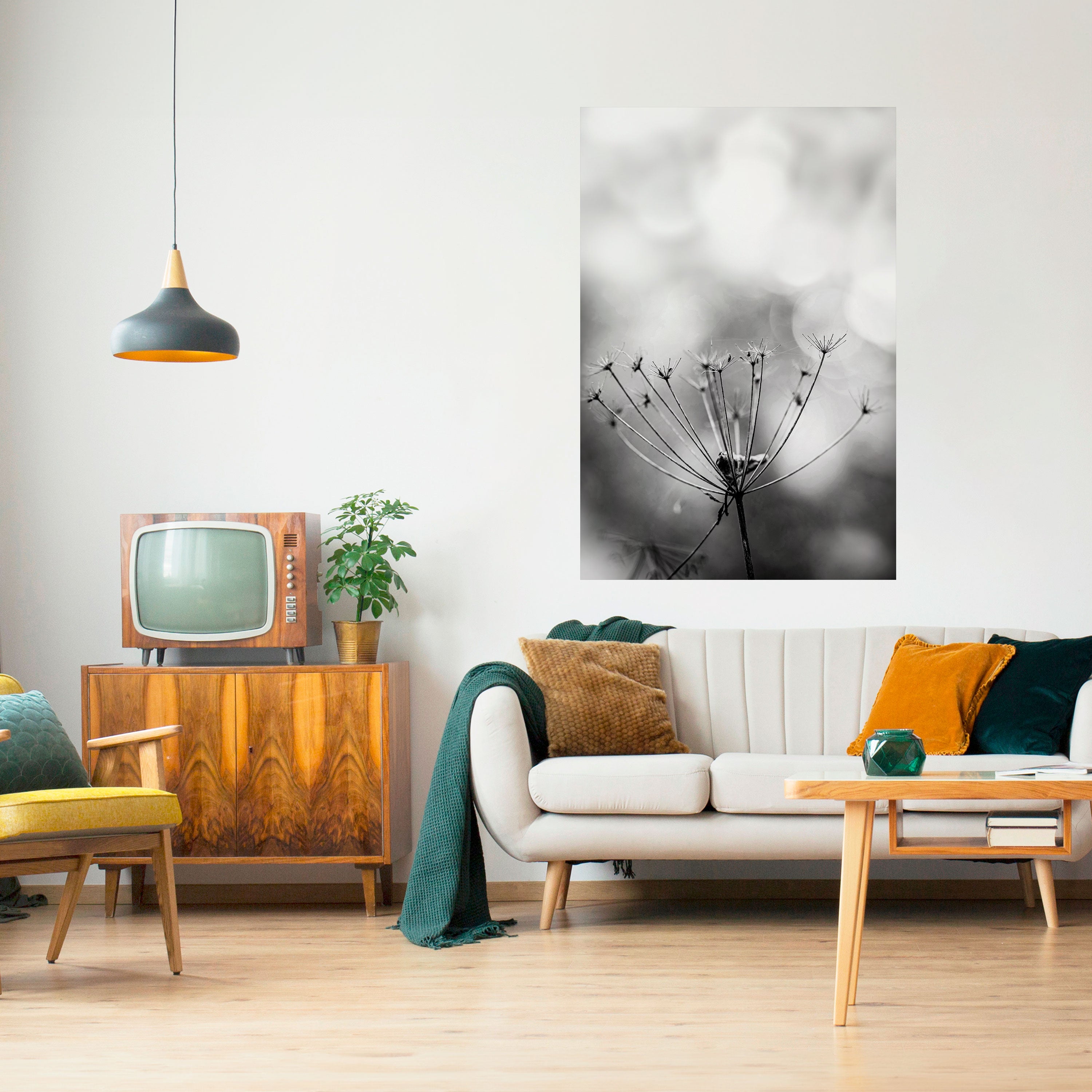 MINIMALIST BLOOM Naklejka/Plakat pionowy