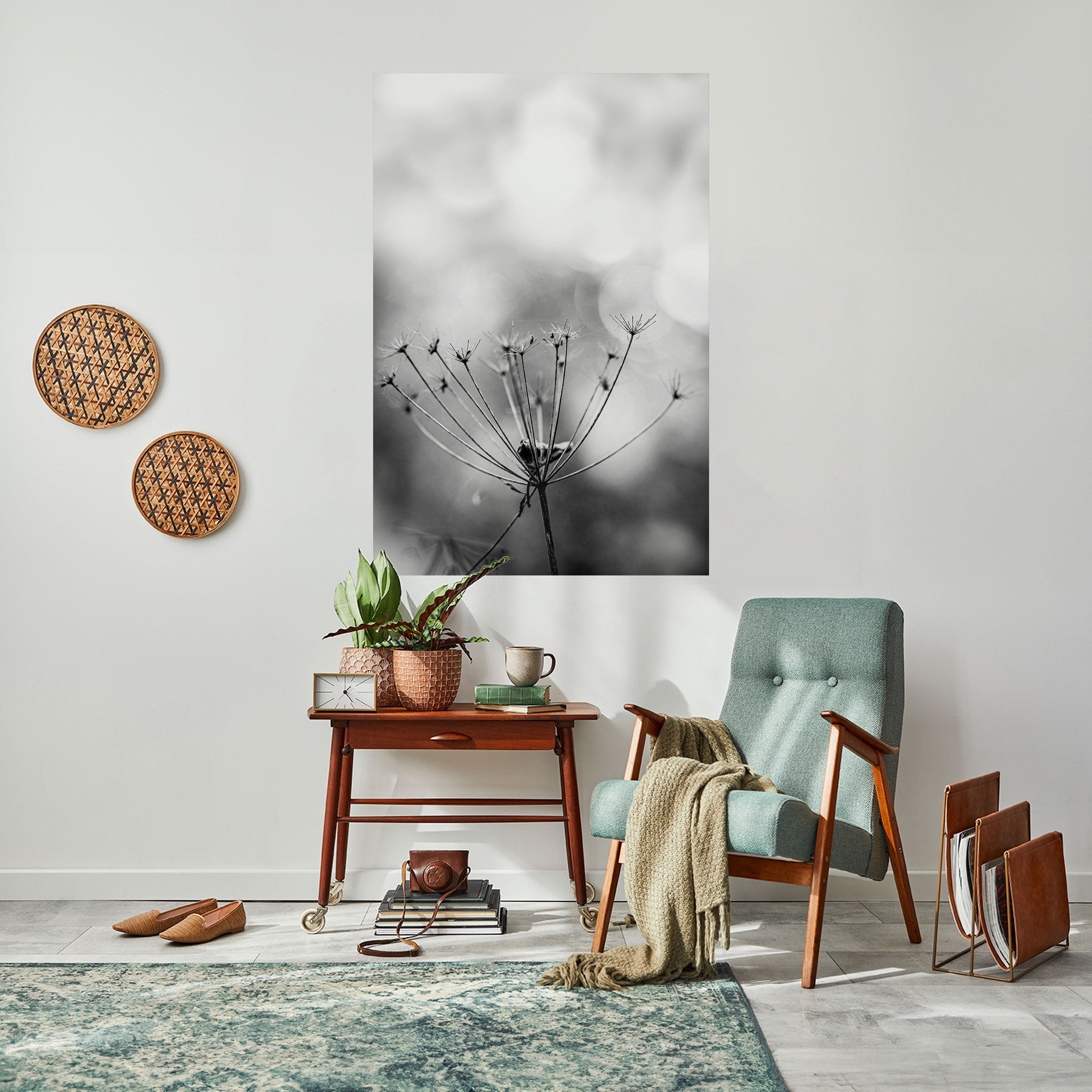 MINIMALIST BLOOM Naklejka/Plakat pionowy