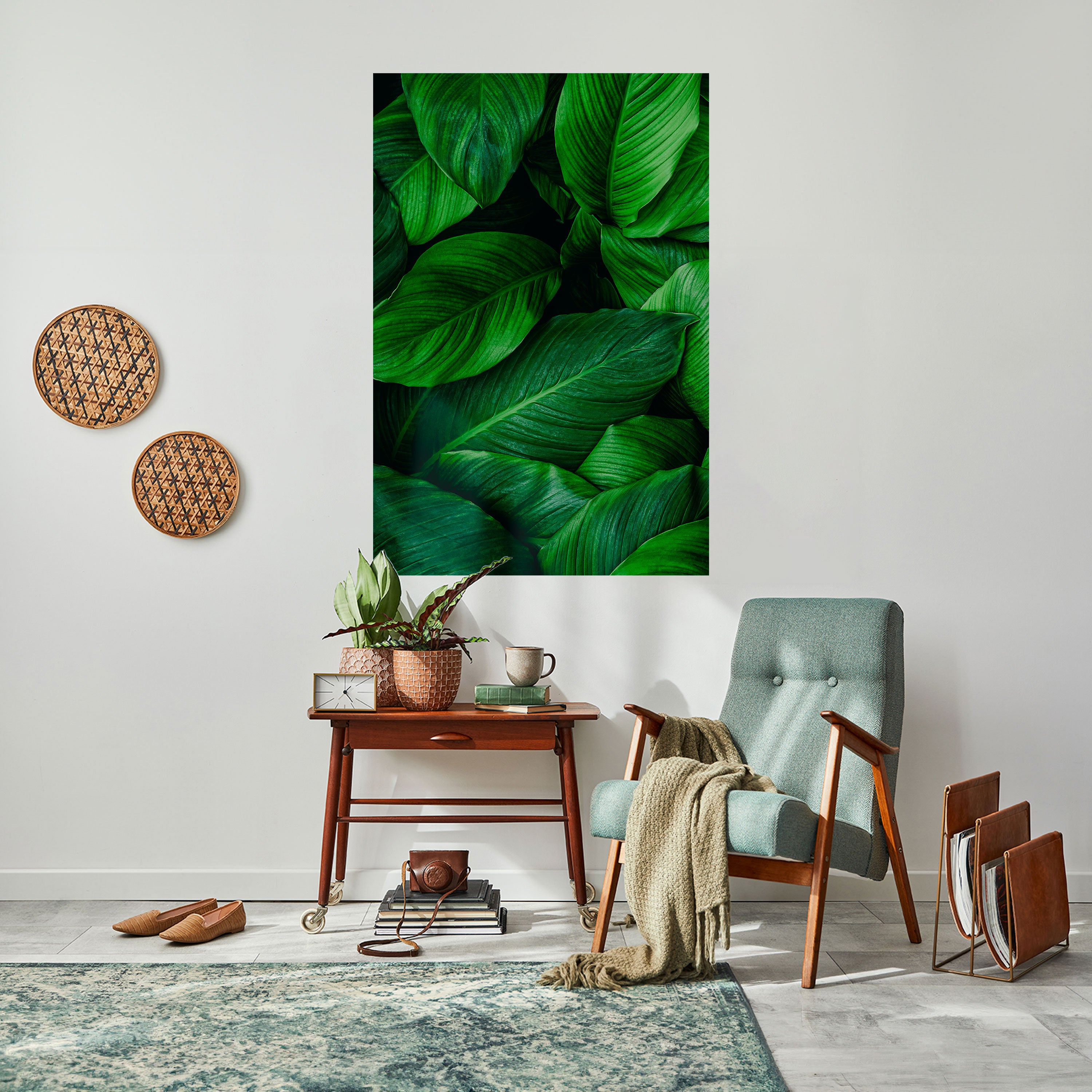VIBRANT LEAFY EMBRACE Naklejka/Plakat pionowy