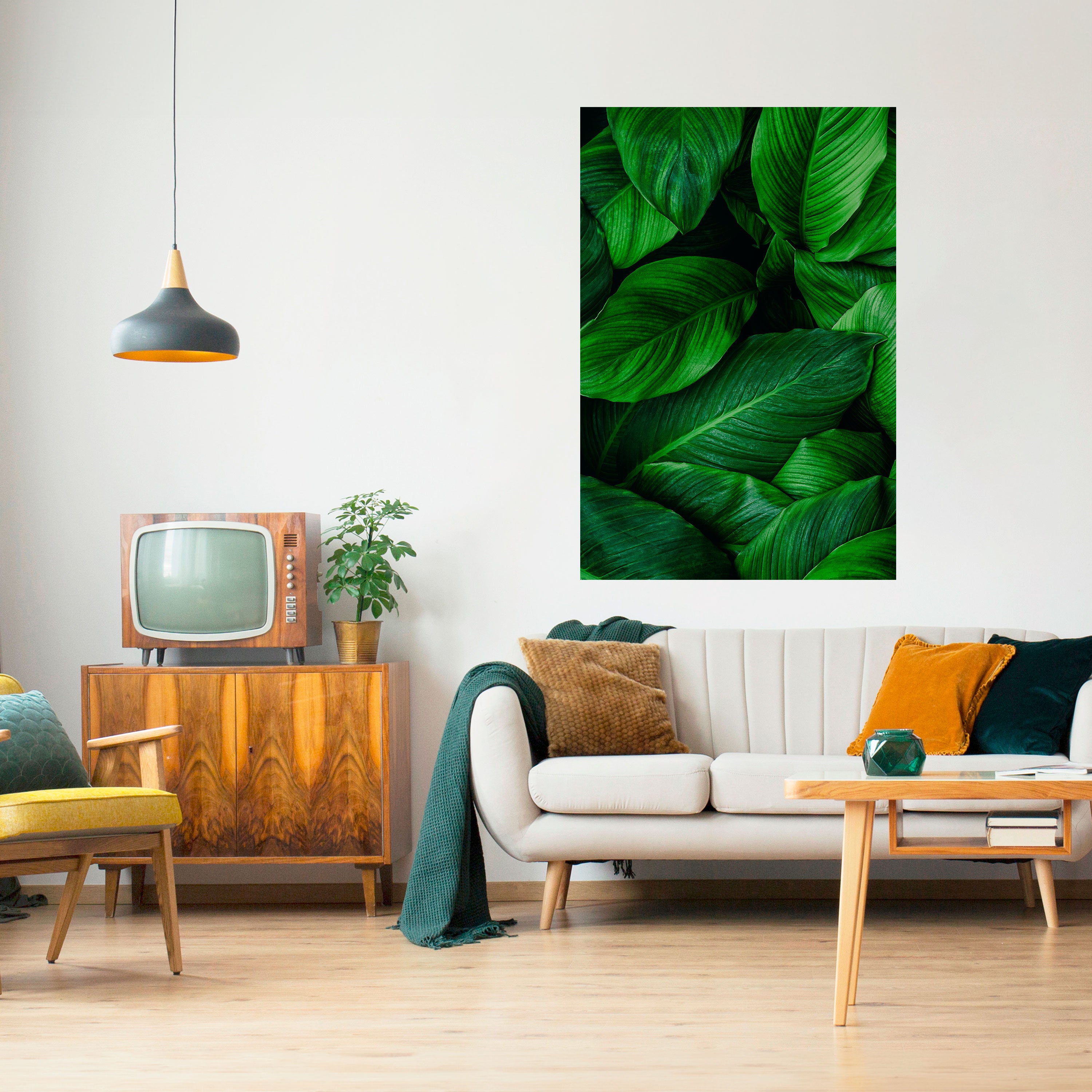 VIBRANT LEAFY EMBRACE Naklejka/Plakat pionowy