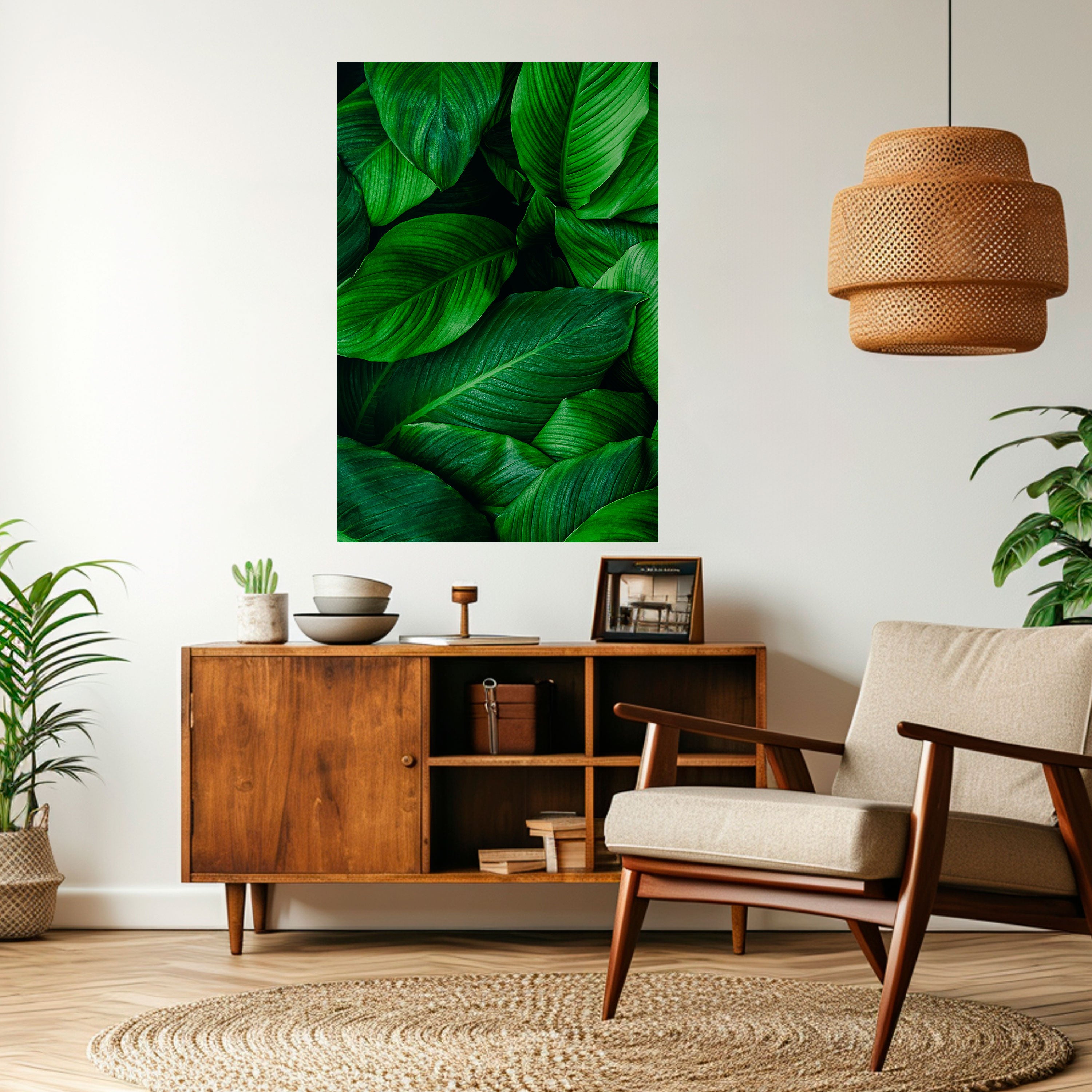 VIBRANT LEAFY EMBRACE Naklejka/Plakat pionowy