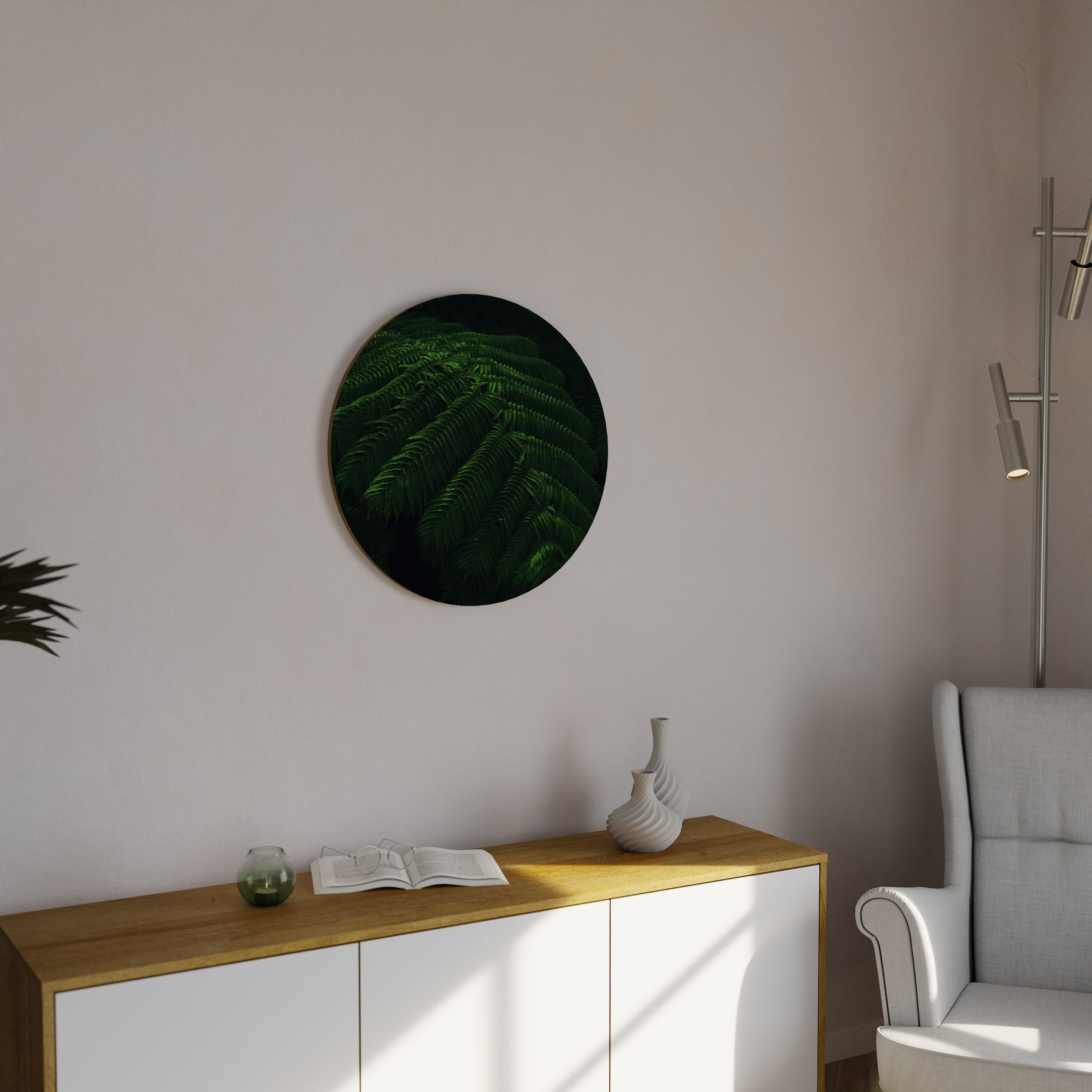 FERN FANTASY Obraz okrągły