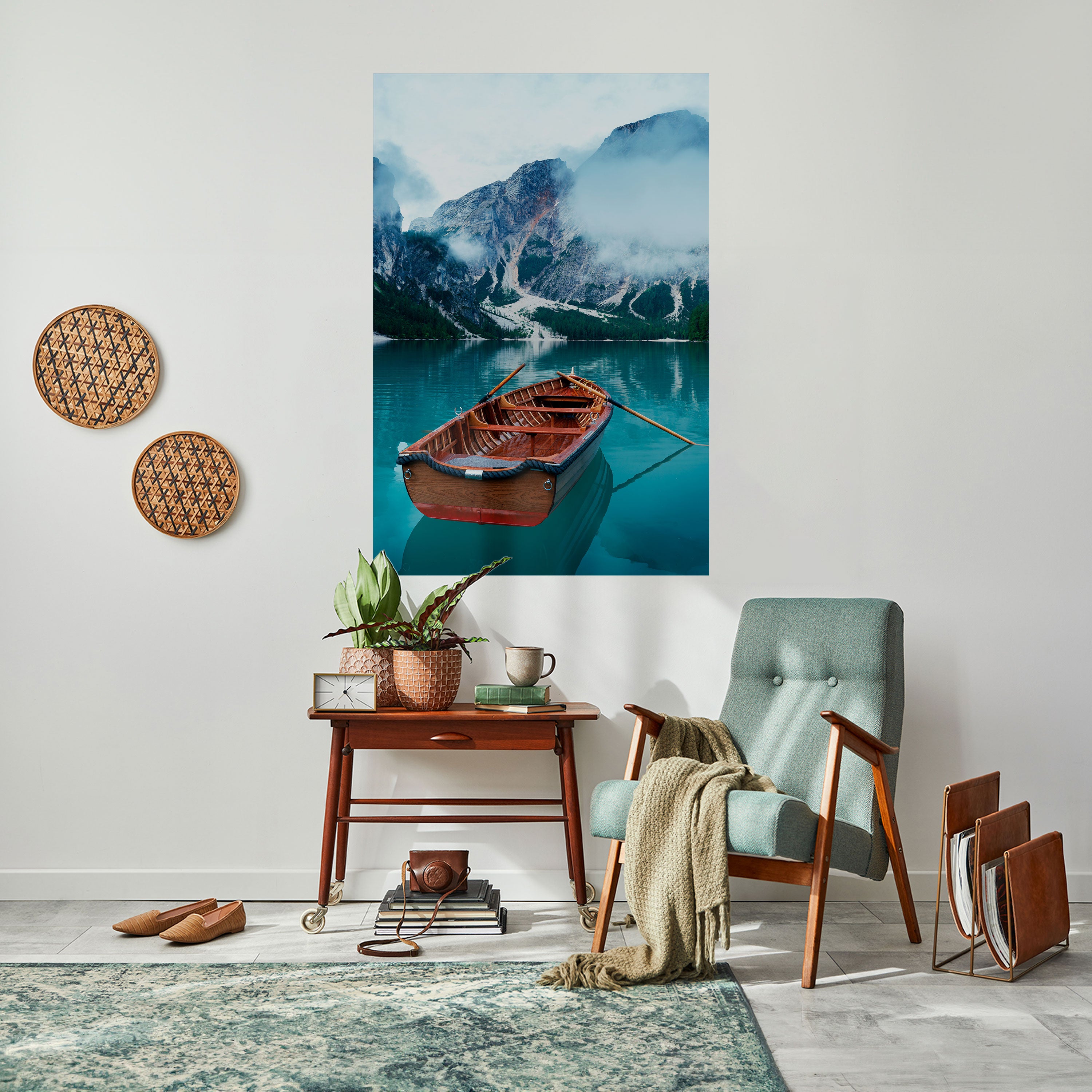 FOGGY MOUNTAIN OASIS Naklejka/Plakat pionowy