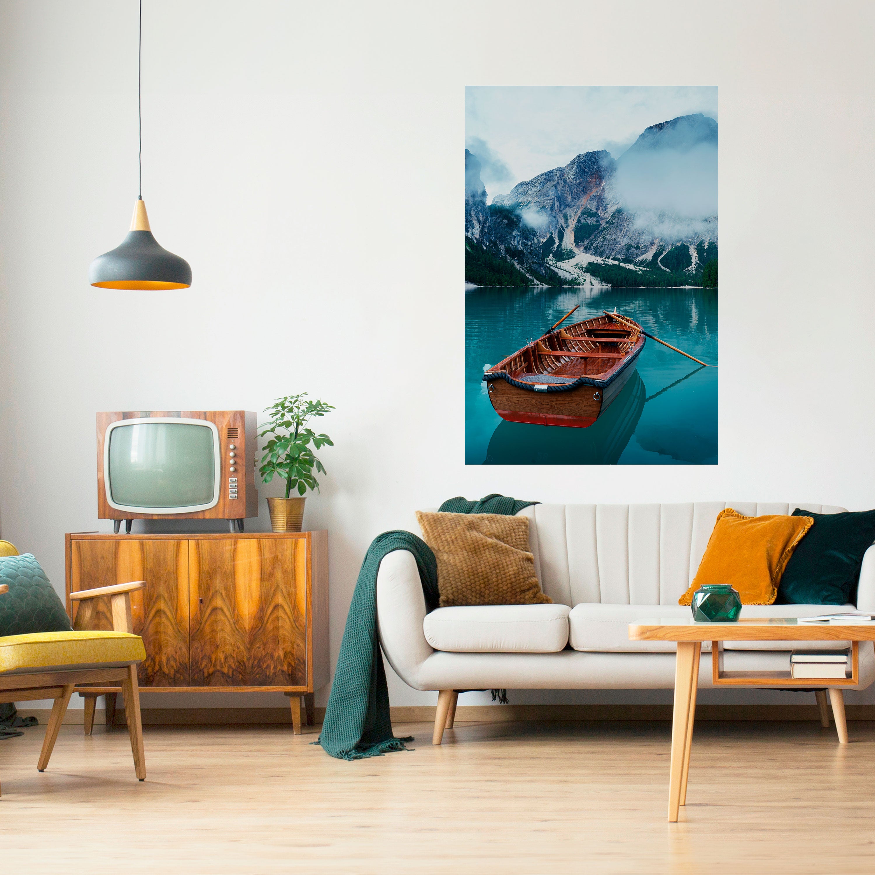 FOGGY MOUNTAIN OASIS Naklejka/Plakat pionowy