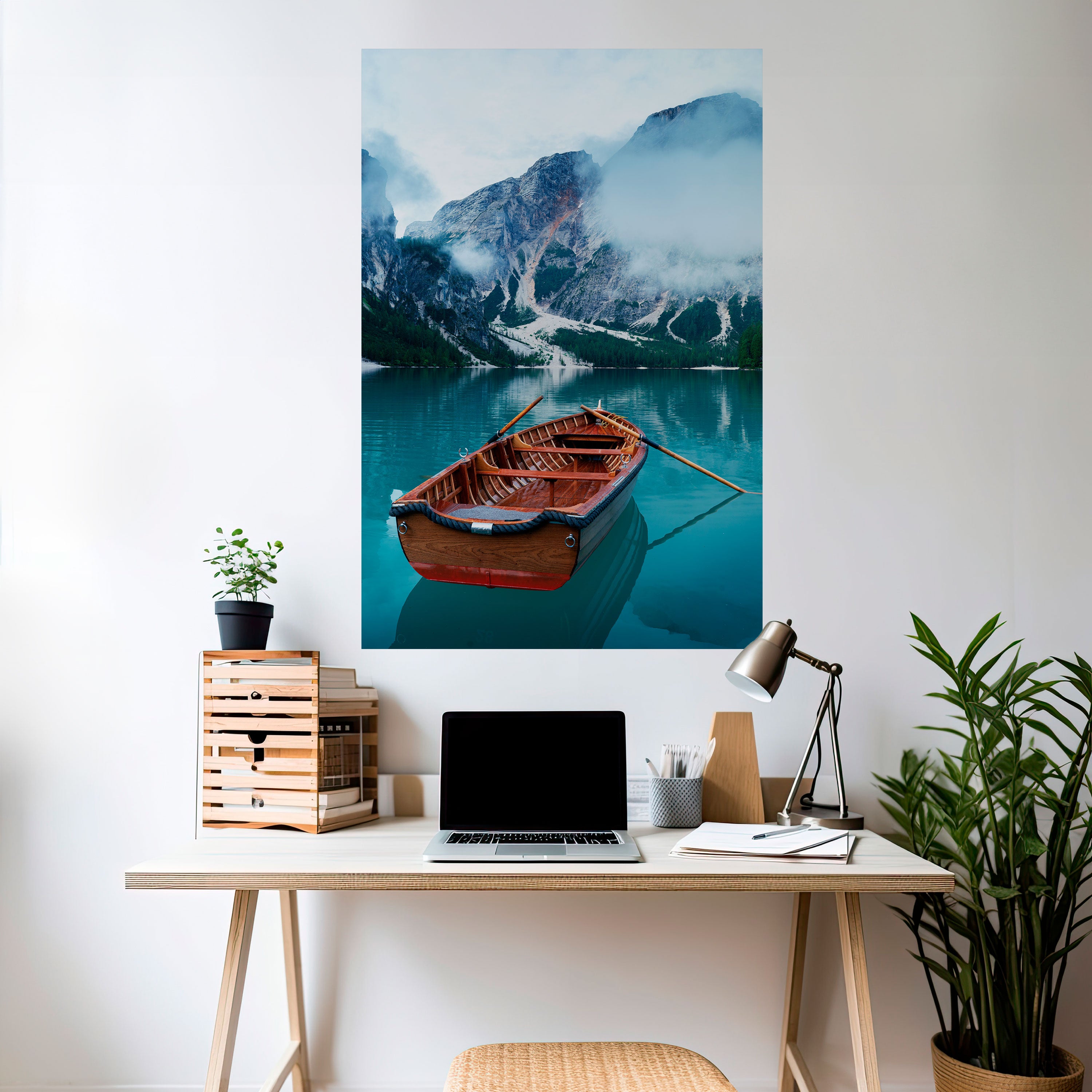 FOGGY MOUNTAIN OASIS Naklejka/Plakat pionowy