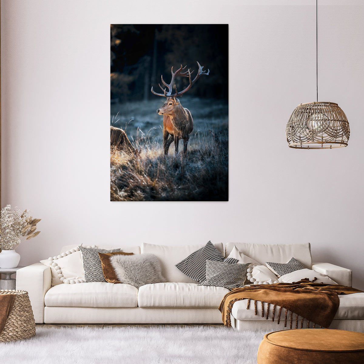 ANTLERED REGALITY Pionowy obraz na płótnie