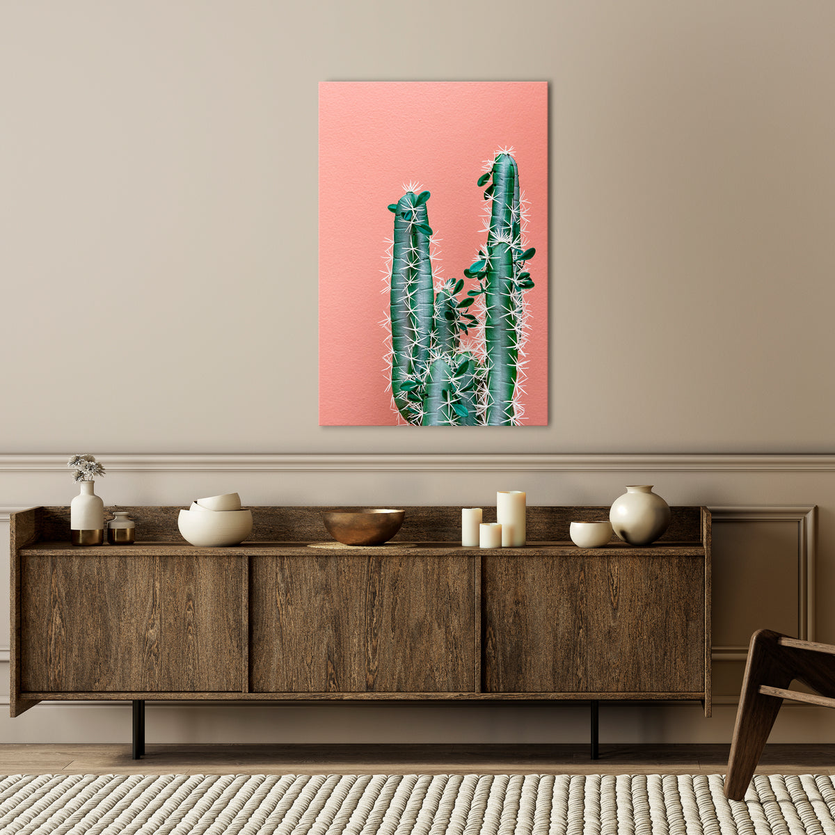 LORD CACTUS Pionowy obraz na płótnie
