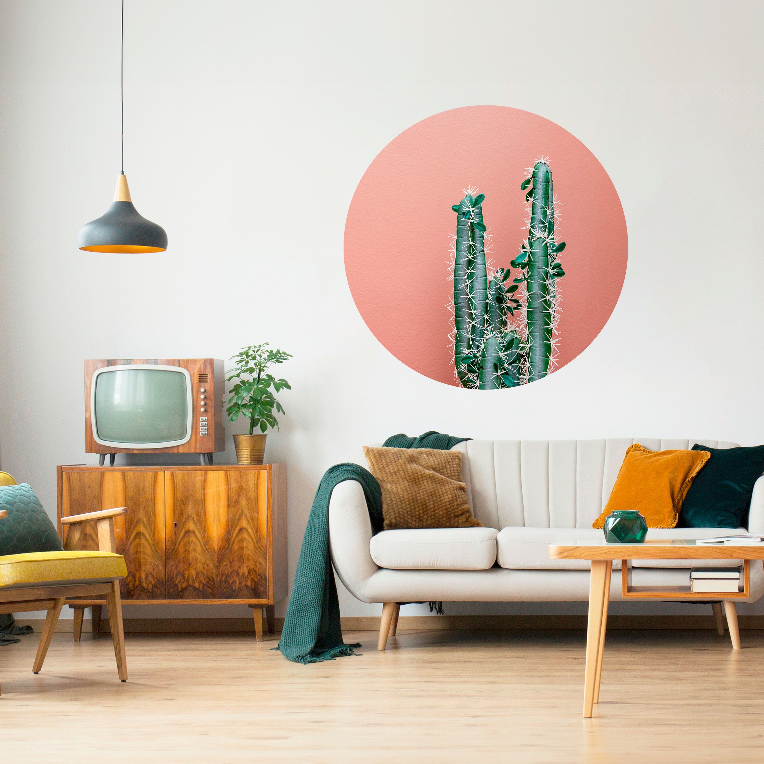 LORD CACTUS Naklejka okrągła