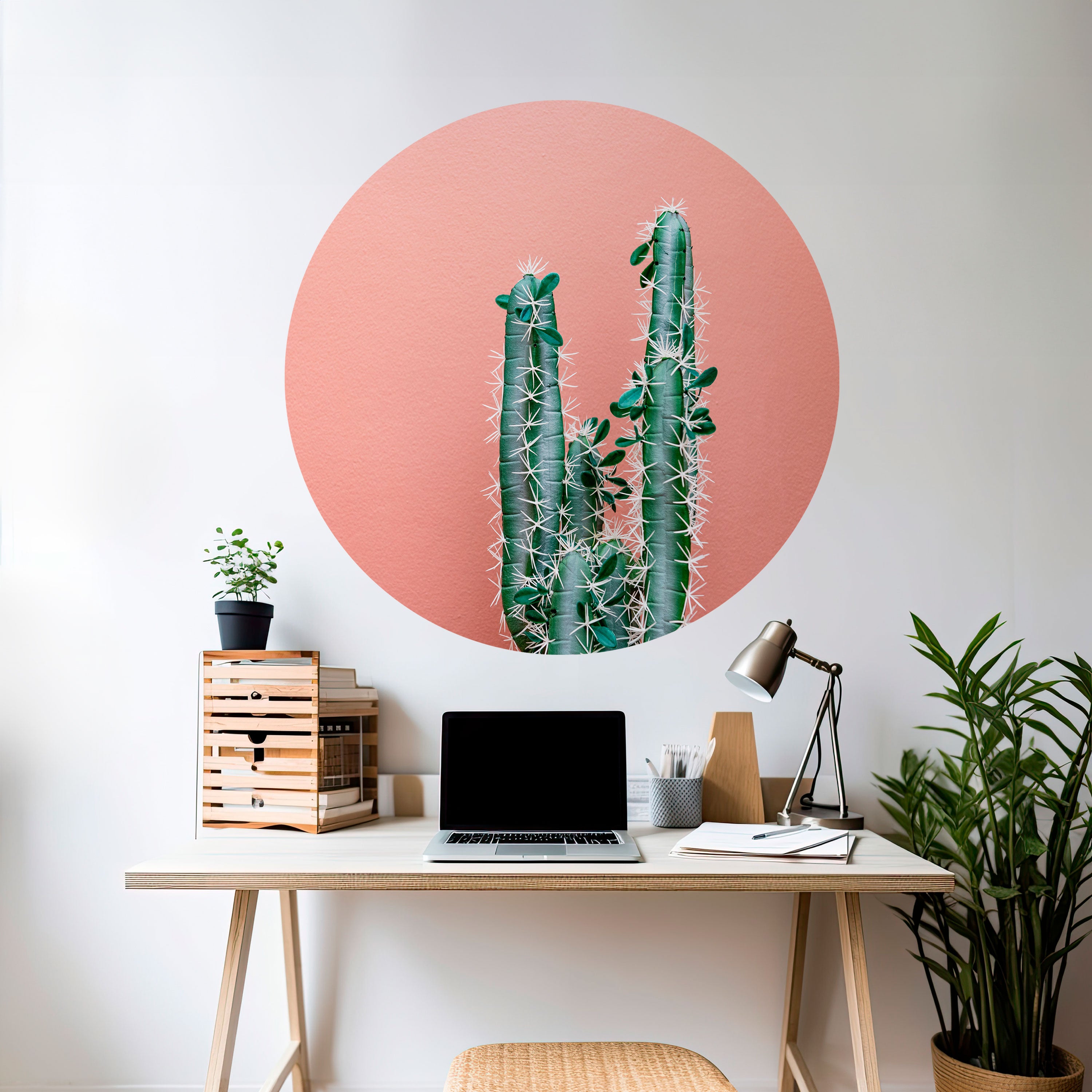 LORD CACTUS Naklejka okrągła