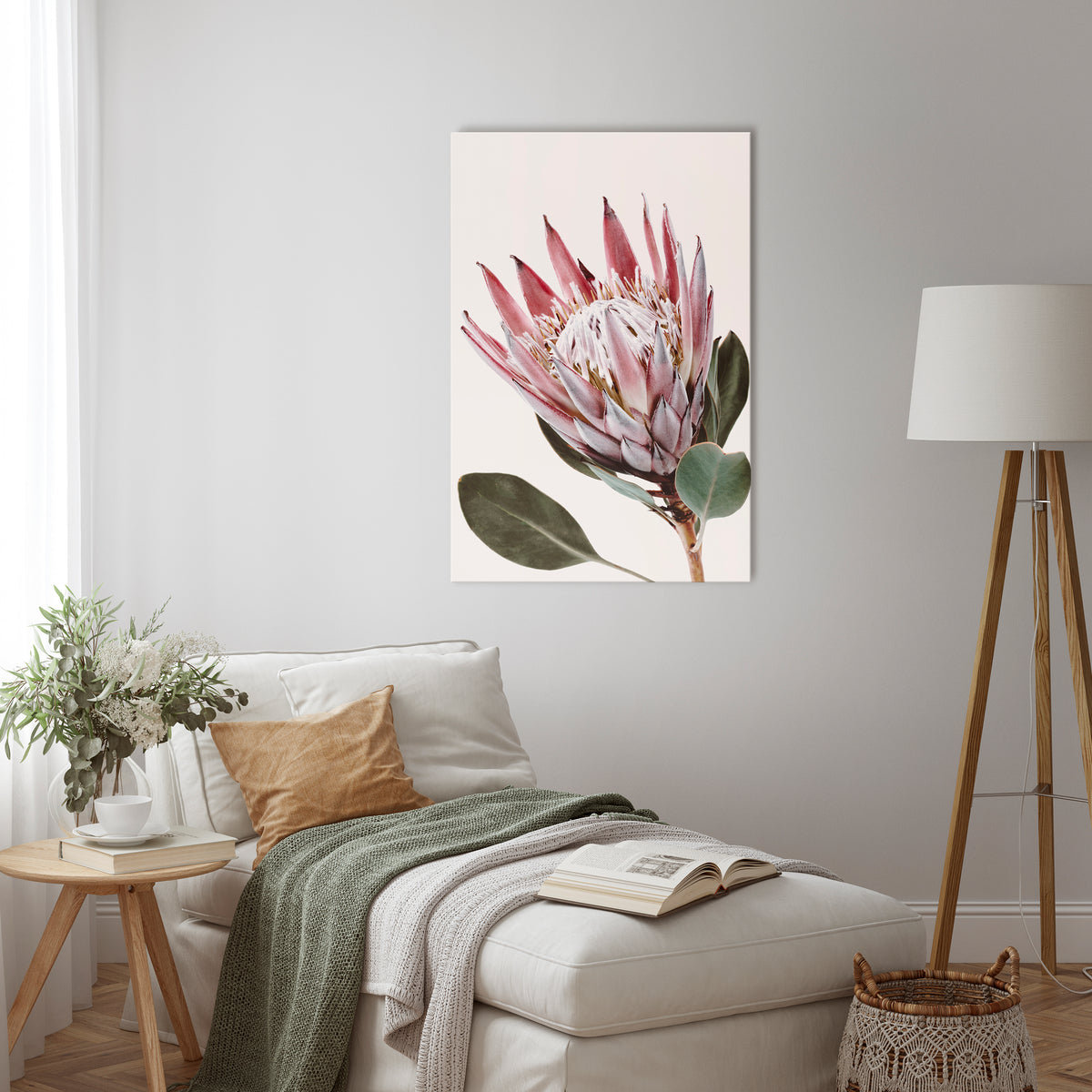 PROTEA FLOWER Pionowy obraz na płótnie