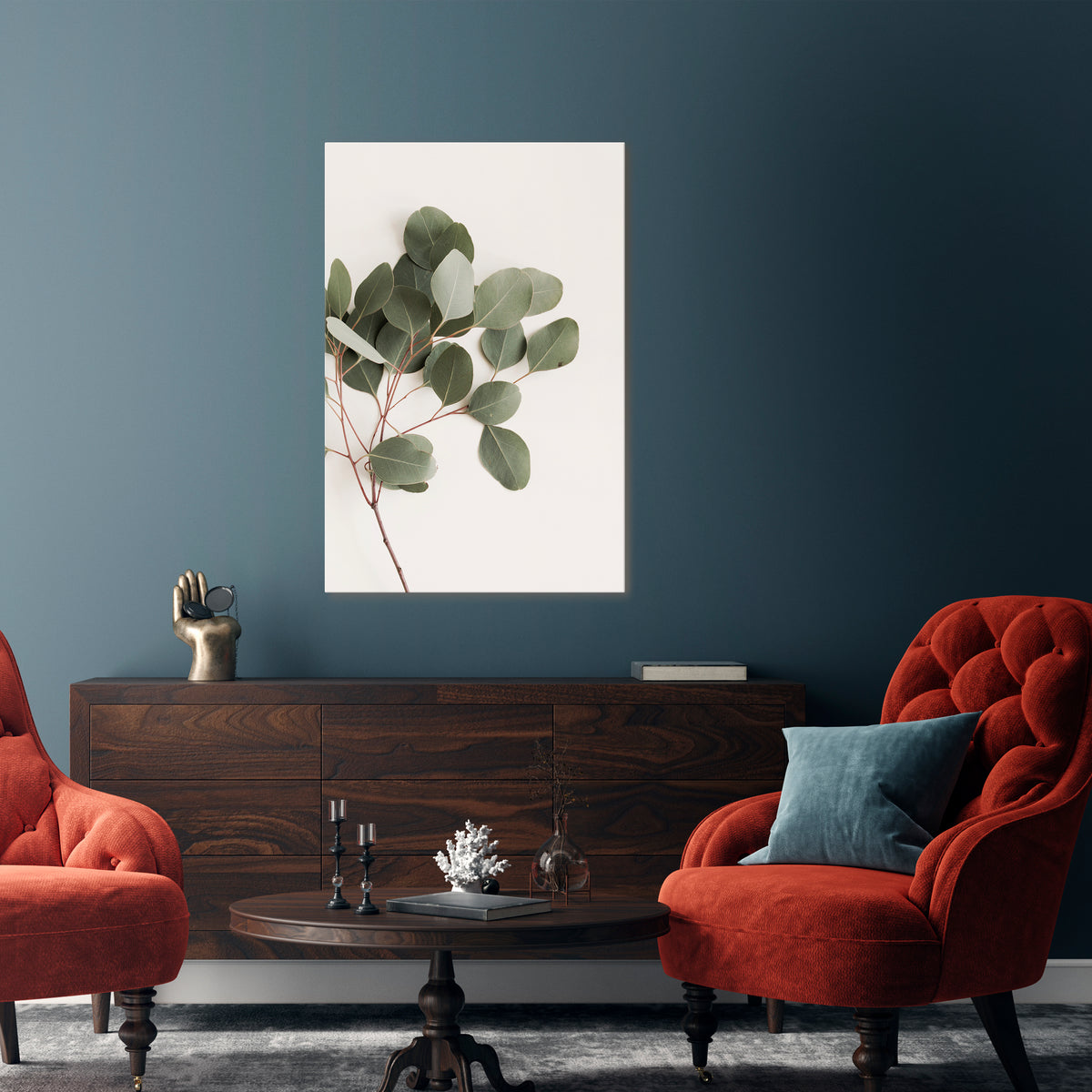 EUCALYPTUS BRANCH Pionowy obraz na płótnie